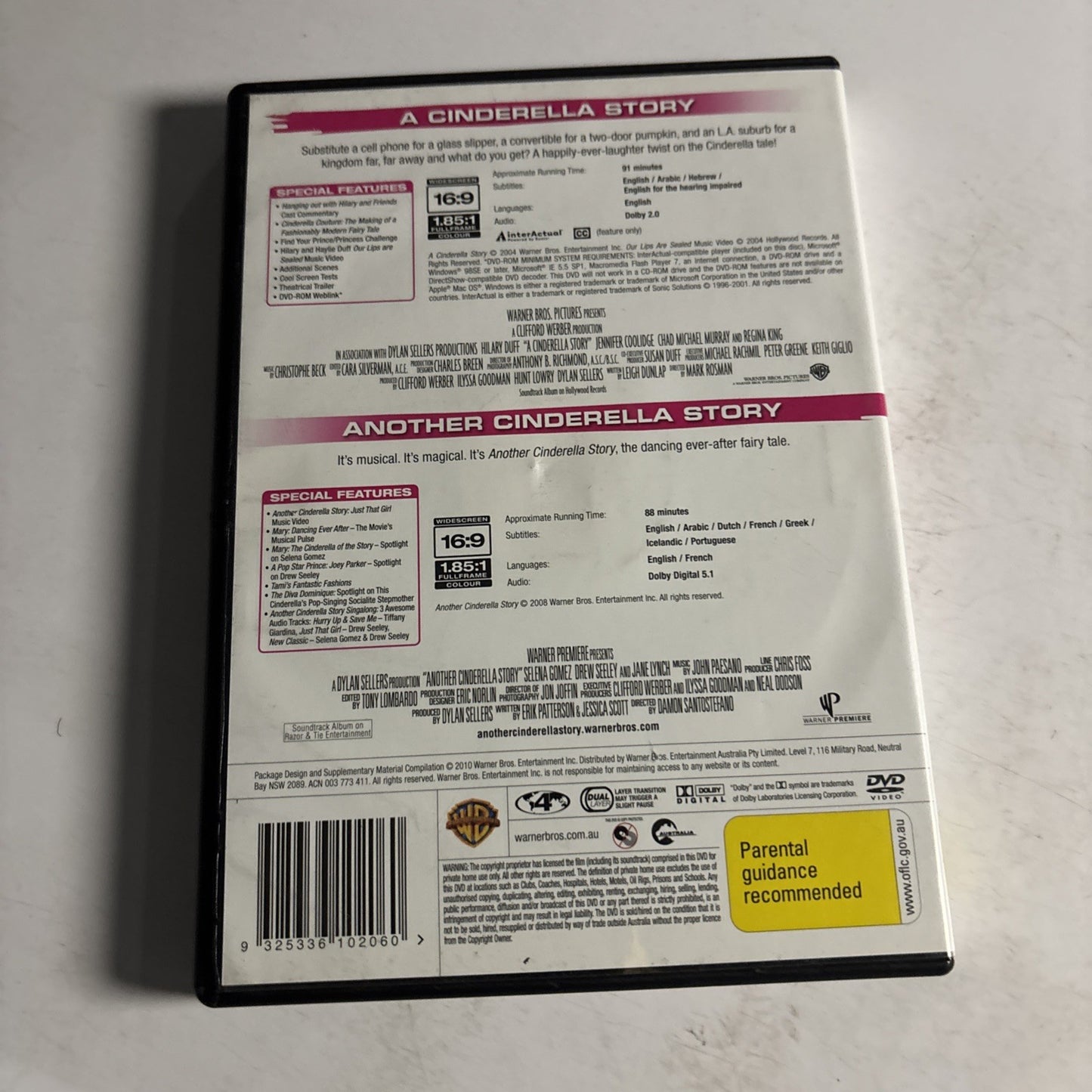 A Cinderella Story / Another Cinderella Story DVD Hillary Duff Region 4