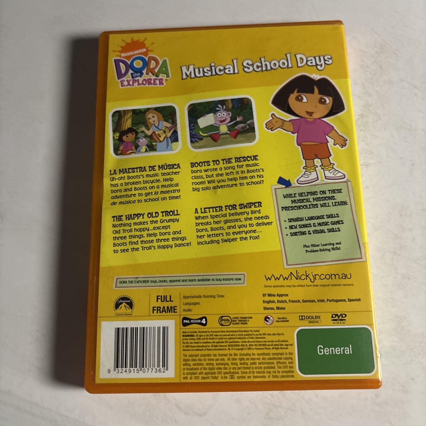 Dora the Explorer - Musical School Days (DVD, 2009) Region 4
