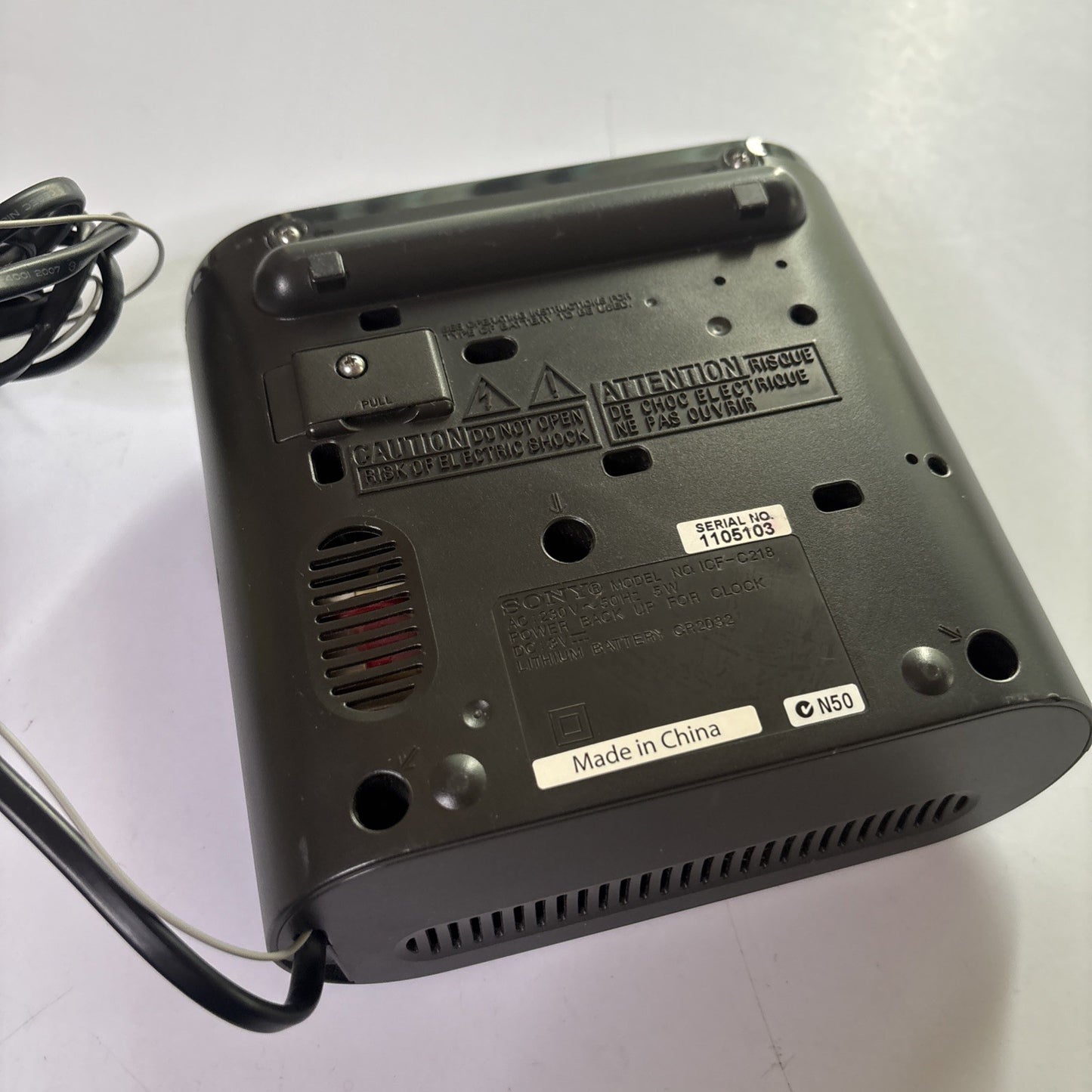 Sony Dream Machine Alarm Clock Radio AM/FM ICF-C218