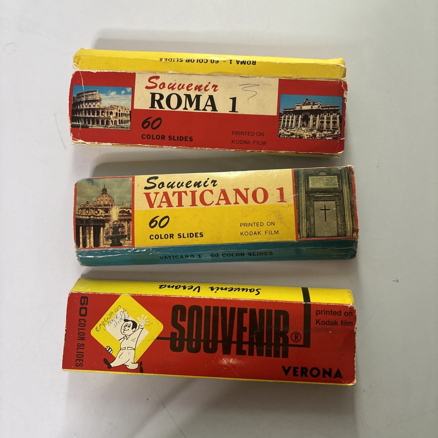 Souvenir Color Slides On Kodak Film: Roma, Vatican, Verona