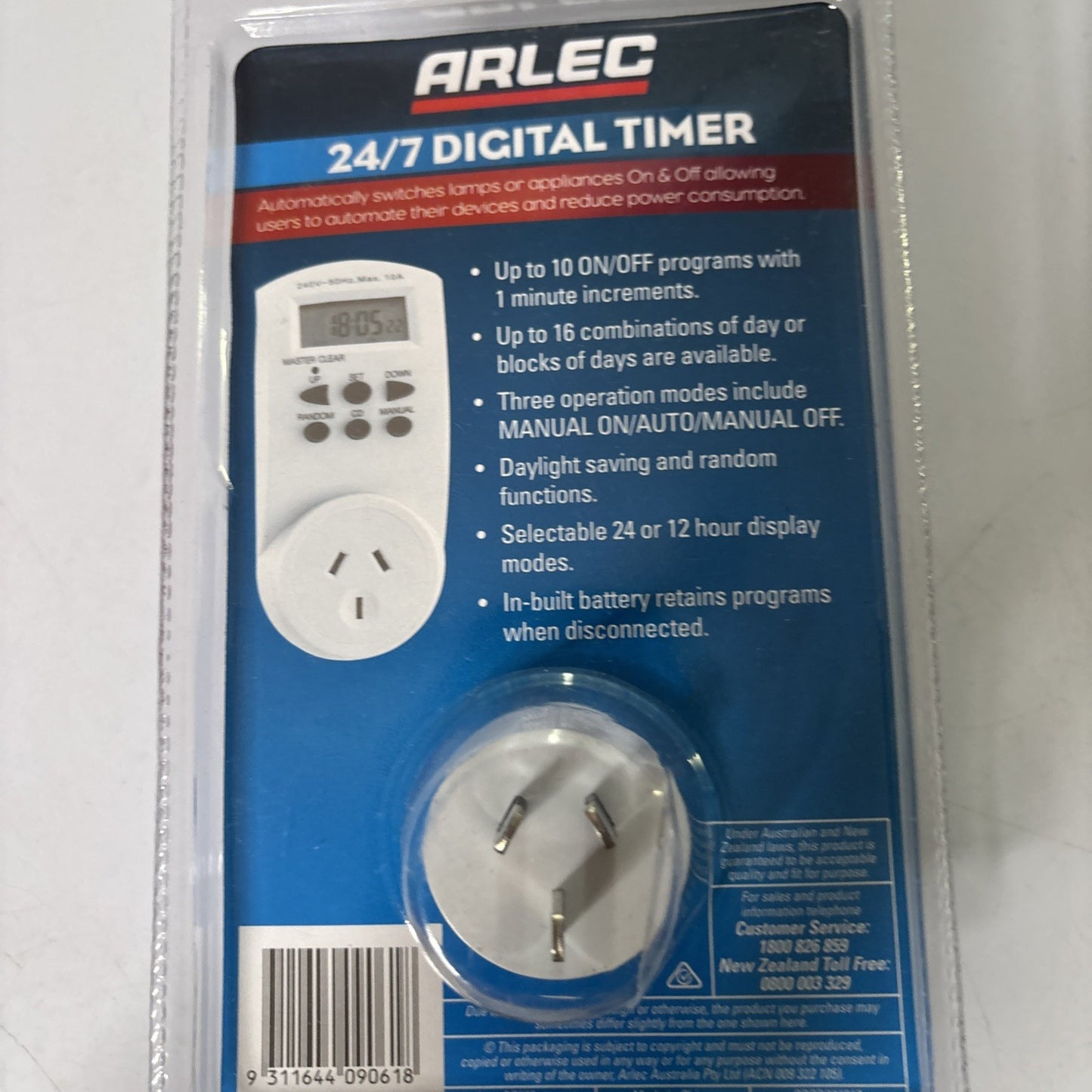Arlec 24/7 Digital Timer *New Sealed*
