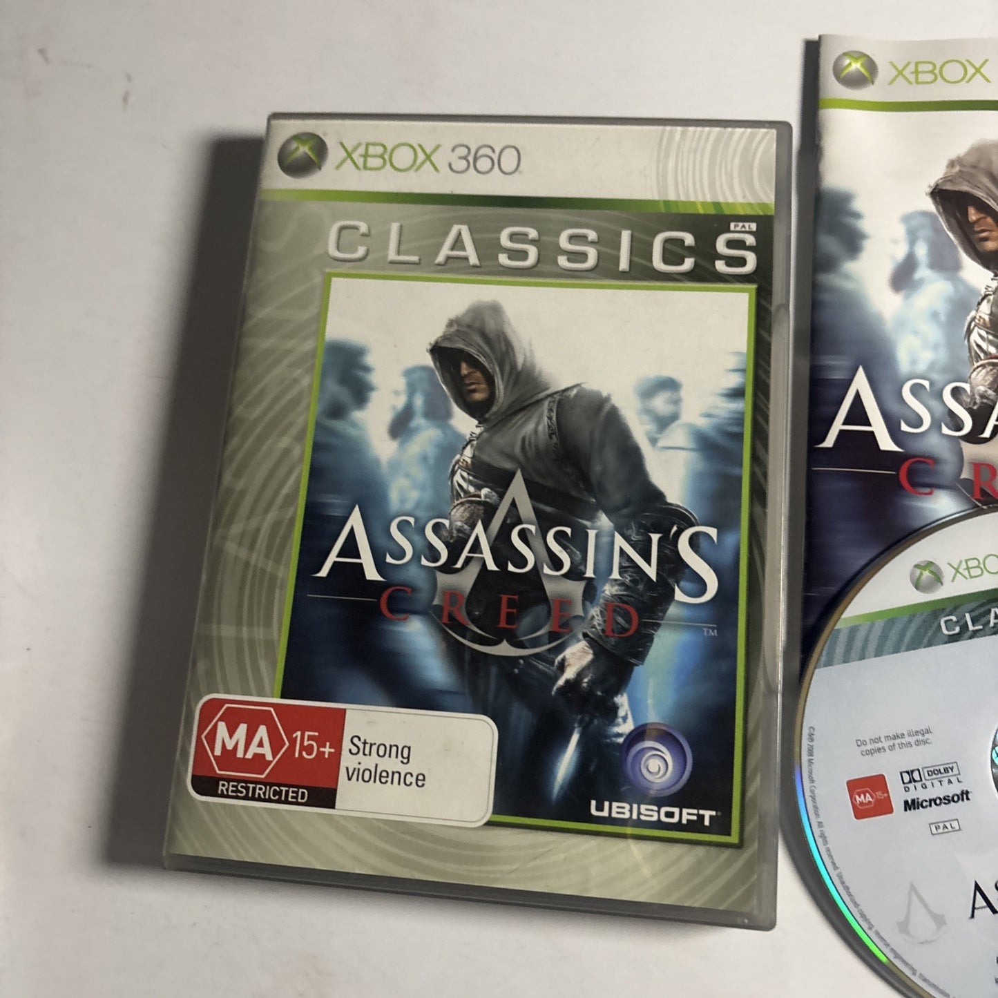 Assassins Creed Microsoft Xbox 360 Video Game Manual PAL