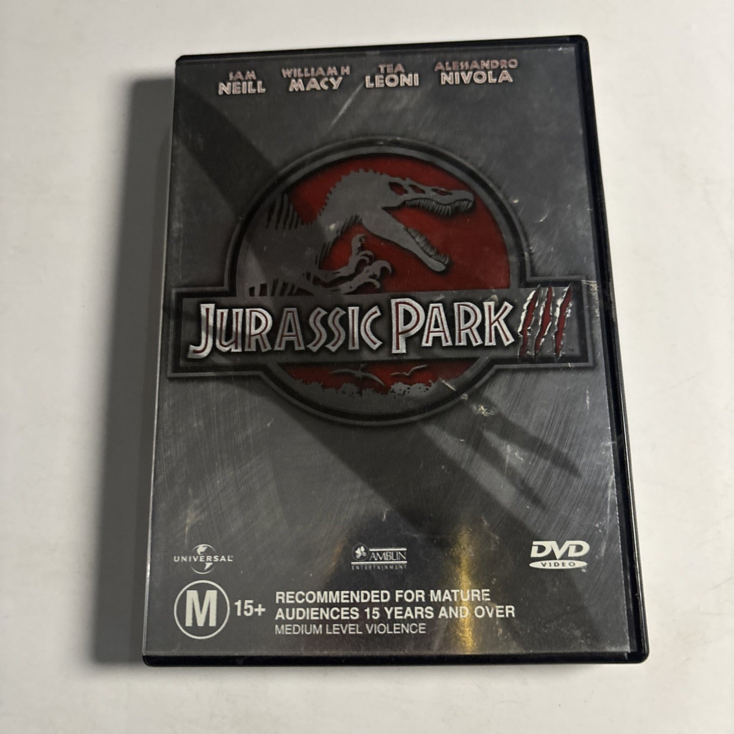 Jurassic Park III (DVD, 2001) Sam Neill, William Macy Region 4 &2