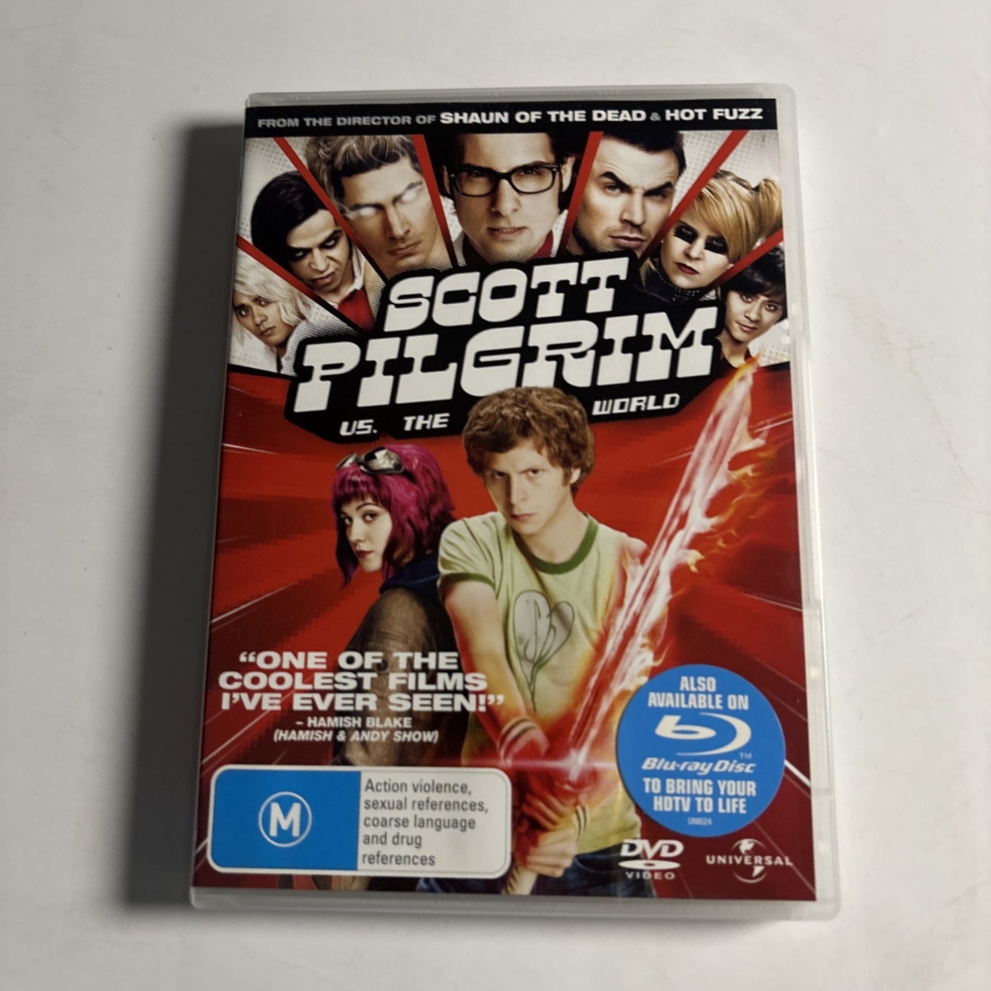 Scott Pilgrim vs The World Movie (DVD, 2010) Michael Cera Region 4 NEW