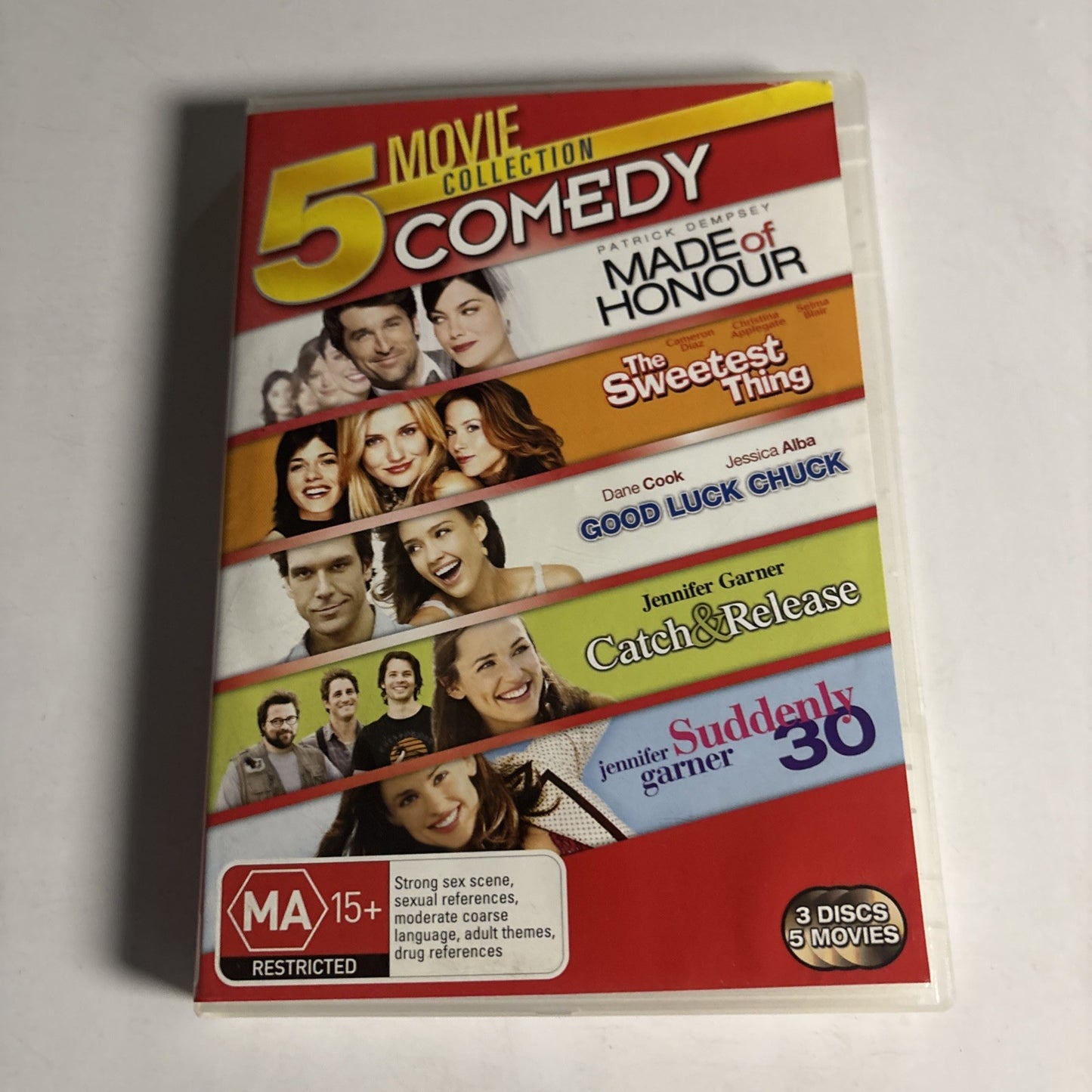 Catch & Release / Good Luck Chuck / Made Of Honour / Suddenly 30 / Sweetest DVD