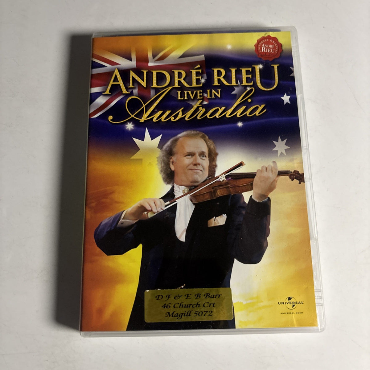 André Rieu Live In Australia Andre Rieu - Live In Australia (DVD, 2008) All Regions – Retro Unit