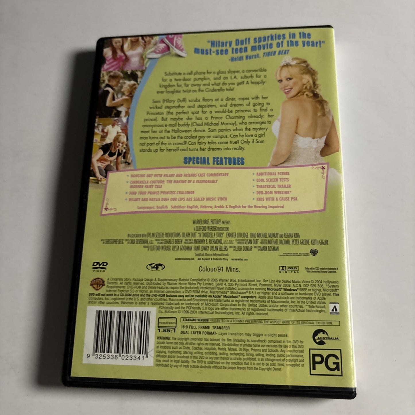Cinderella Story (DVD, 2004) Hillary Duff Region 4