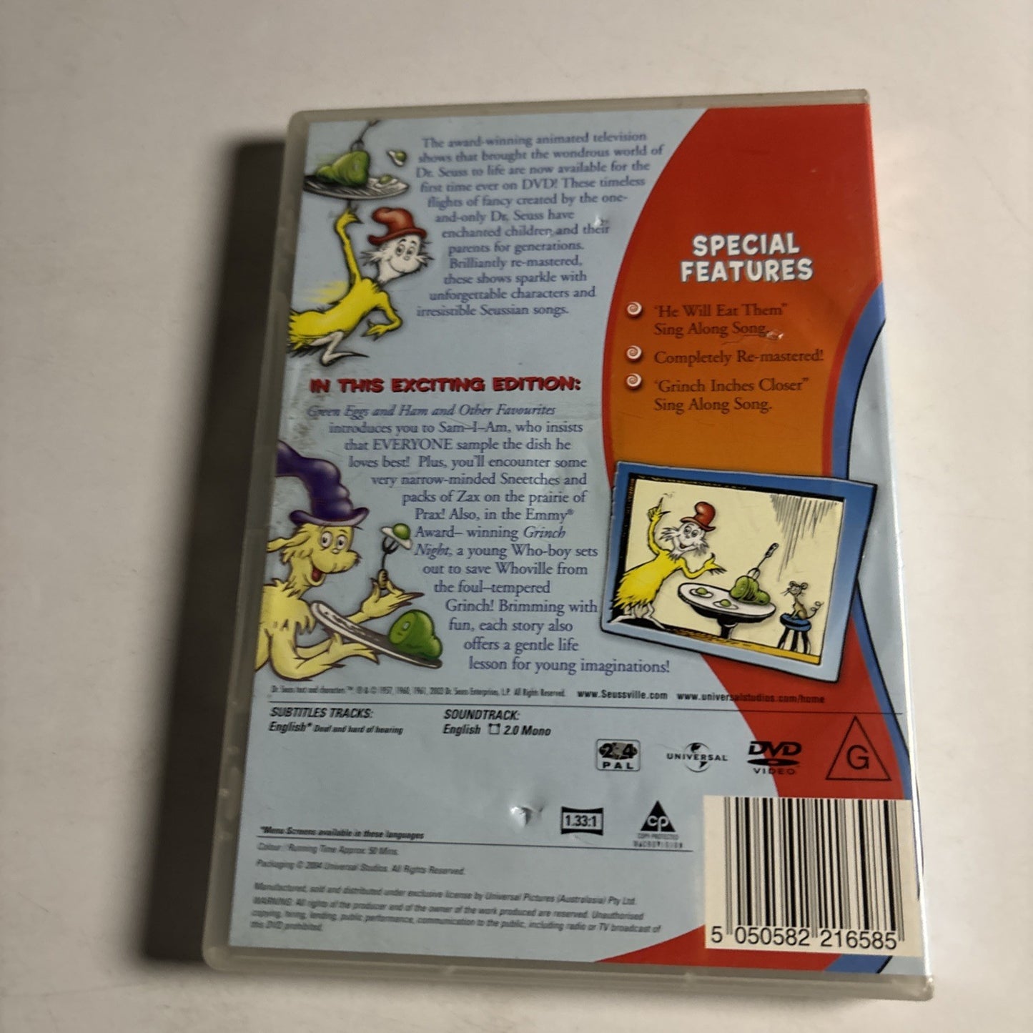 Dr Seuss - Green Eggs and Ham (DVD, 1957) Region 4 &2