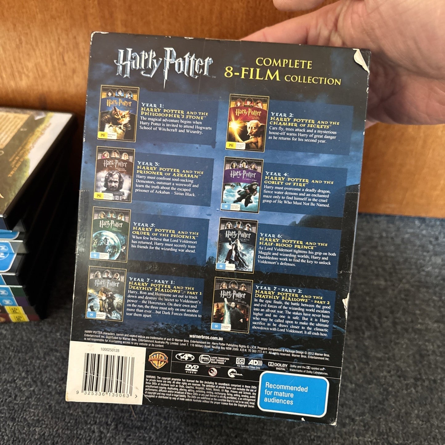 Harry Potter Collection - 8-Film Collection (DVD, 2011, 8-Disc) Region 4