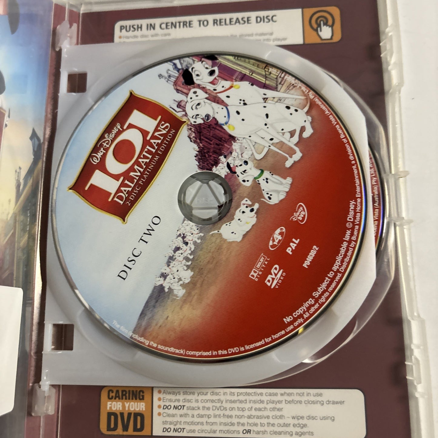 101 Dalmatians (DVD, 1961) Disney Region 4