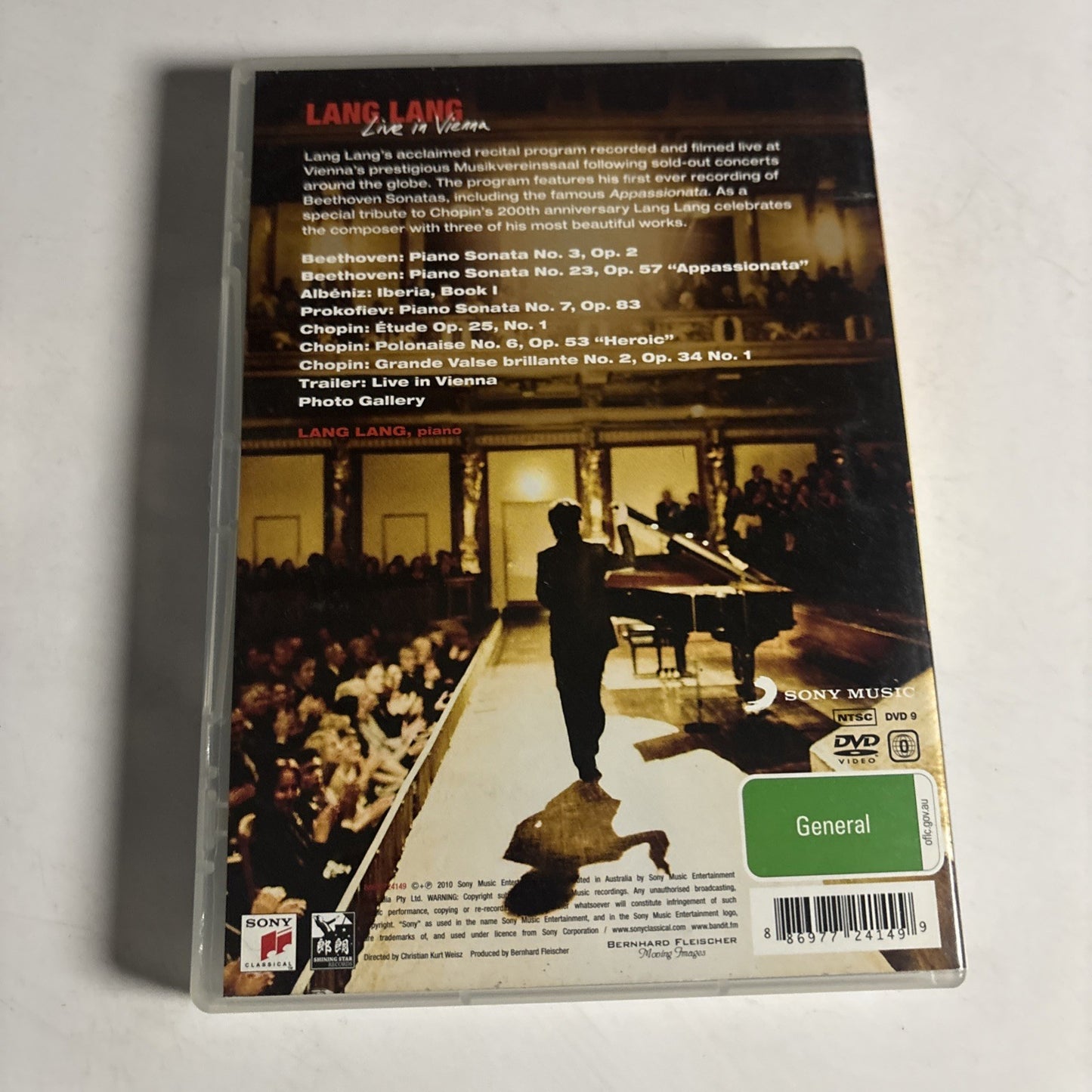 Lang Lang - Lang Lang: Live in Vienna (DVD, 2010) All Regions