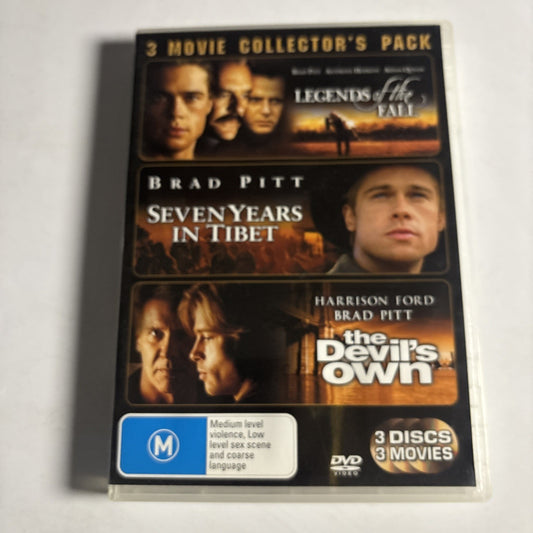Legends Of The Fall / Seven Years In Tibet / The Devil's Own DVD Region 4