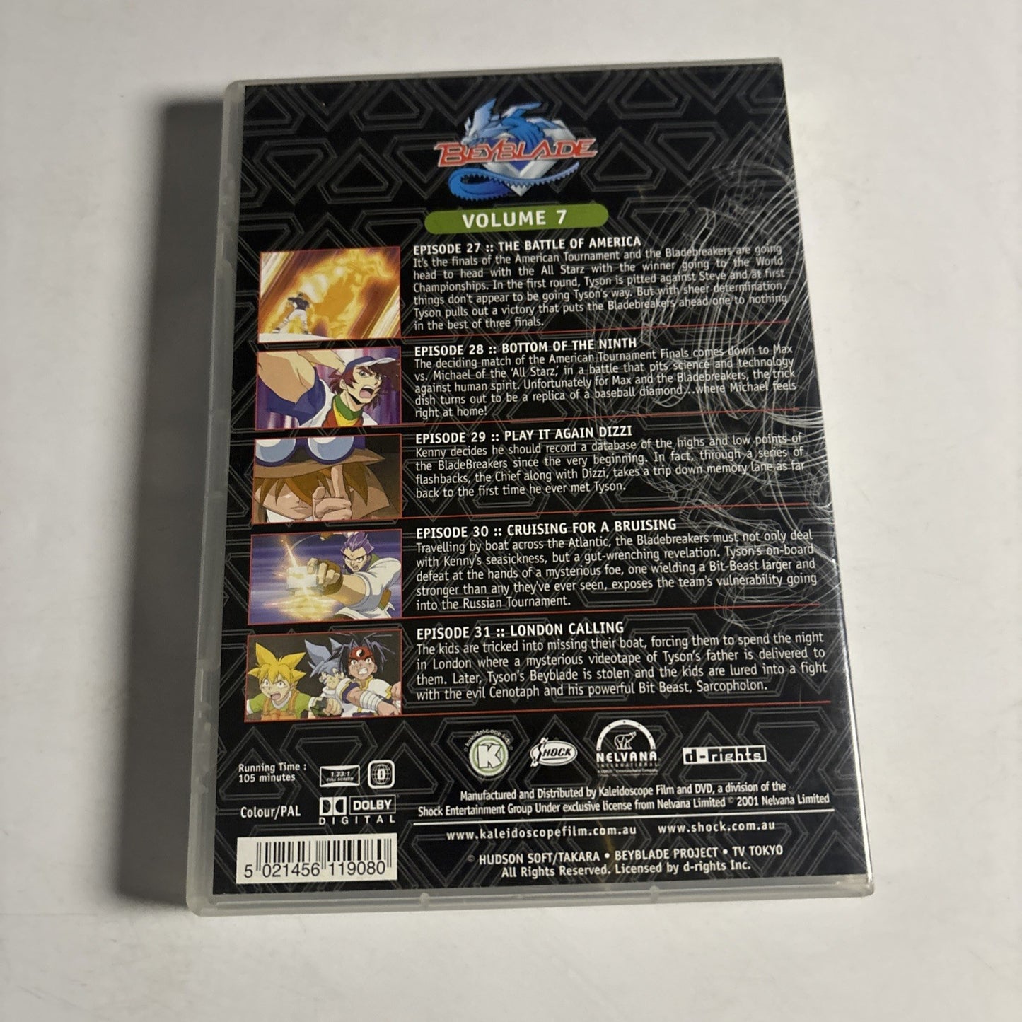 Beyblade : Series 1 : Vol 7 (DVD, 2001) All Regions