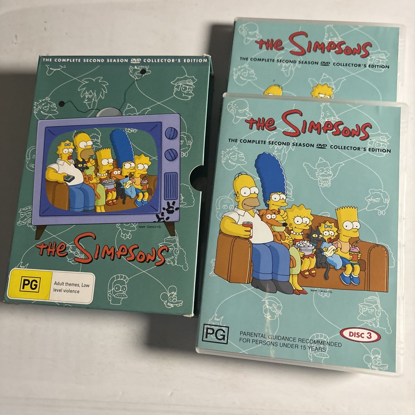 The Simpsons : Season 2 (DVD, 1990, 4-Disc) Region 4