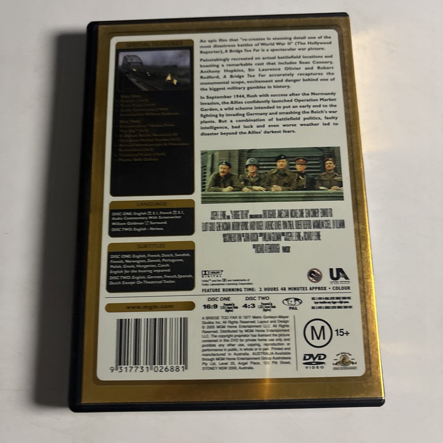 A Bridge Too Far (Gold Edition, DVD, 1977) Robert Redford Region 4