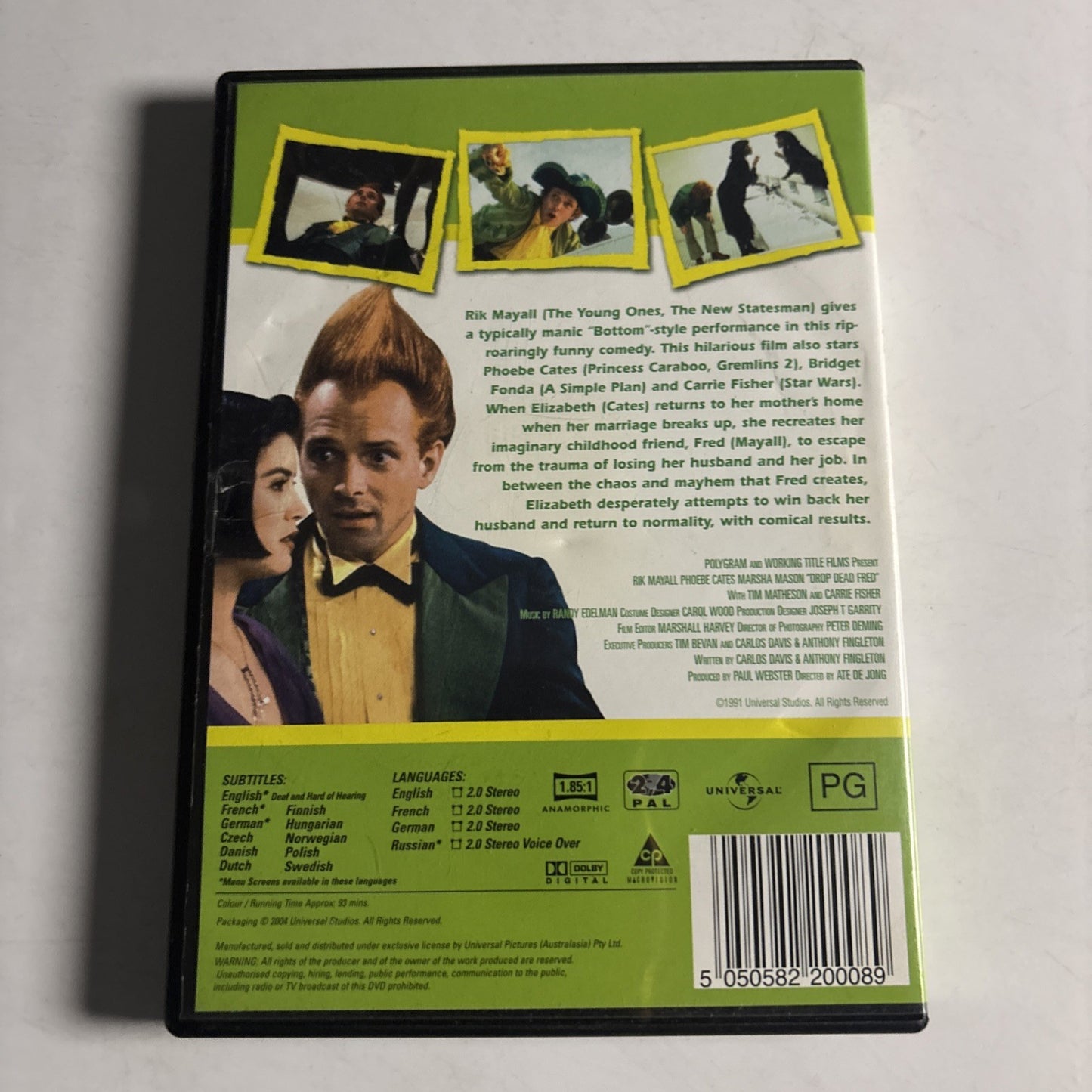 Drop Dead Fred (DVD, 1991) Rik Mayall Region  4 &2