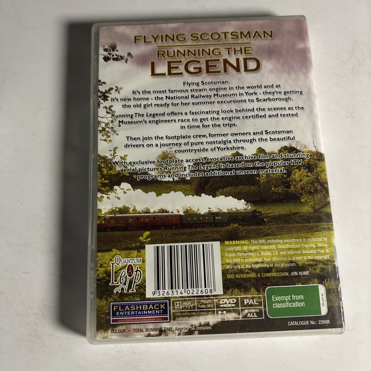 Flying Scotsman: Running The Legend DVD All Regions
