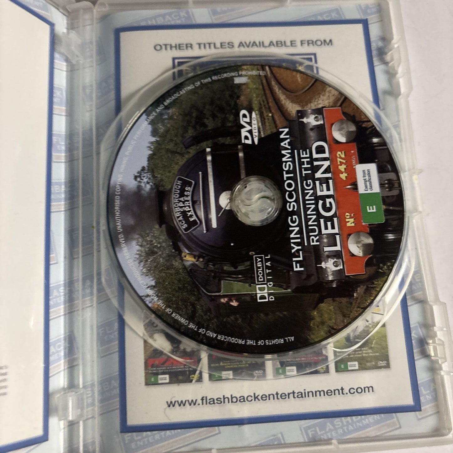 Flying Scotsman: Running The Legend DVD All Regions