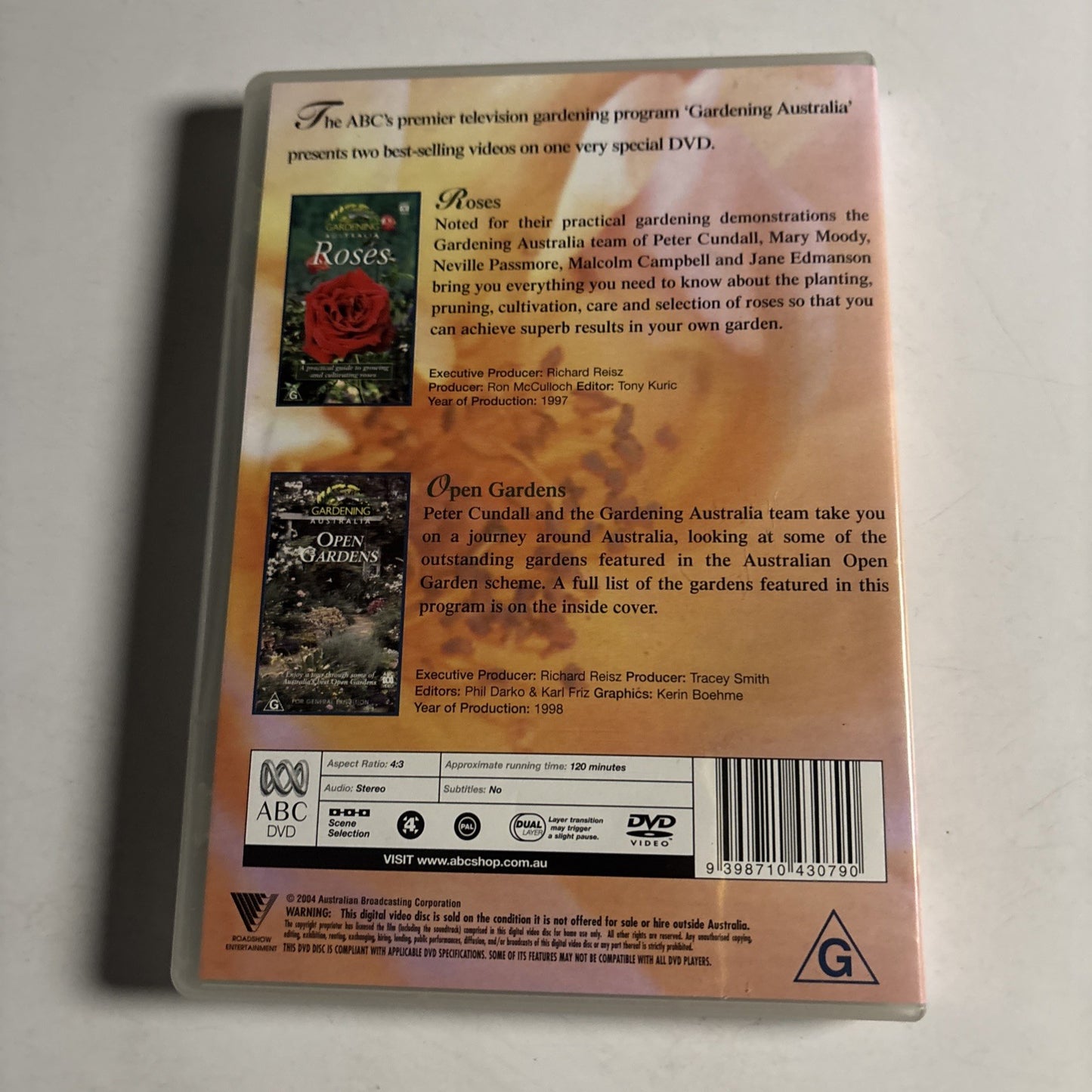Gardening Australia: Roses / Open Gardens (DVD, 1997) Region 4