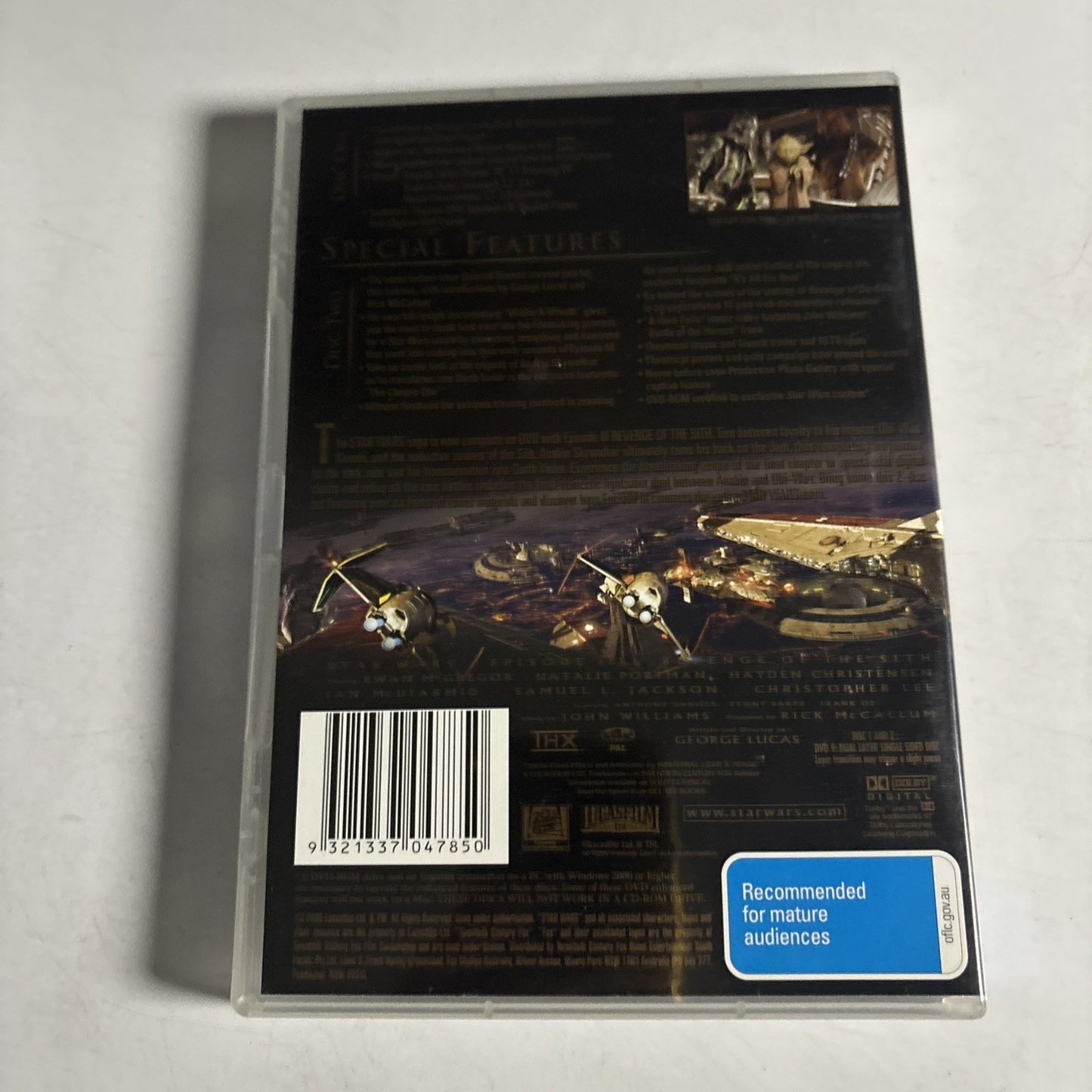 Star Wars Episode III - Revenge of the Sith (DVD, 2005) Region 4