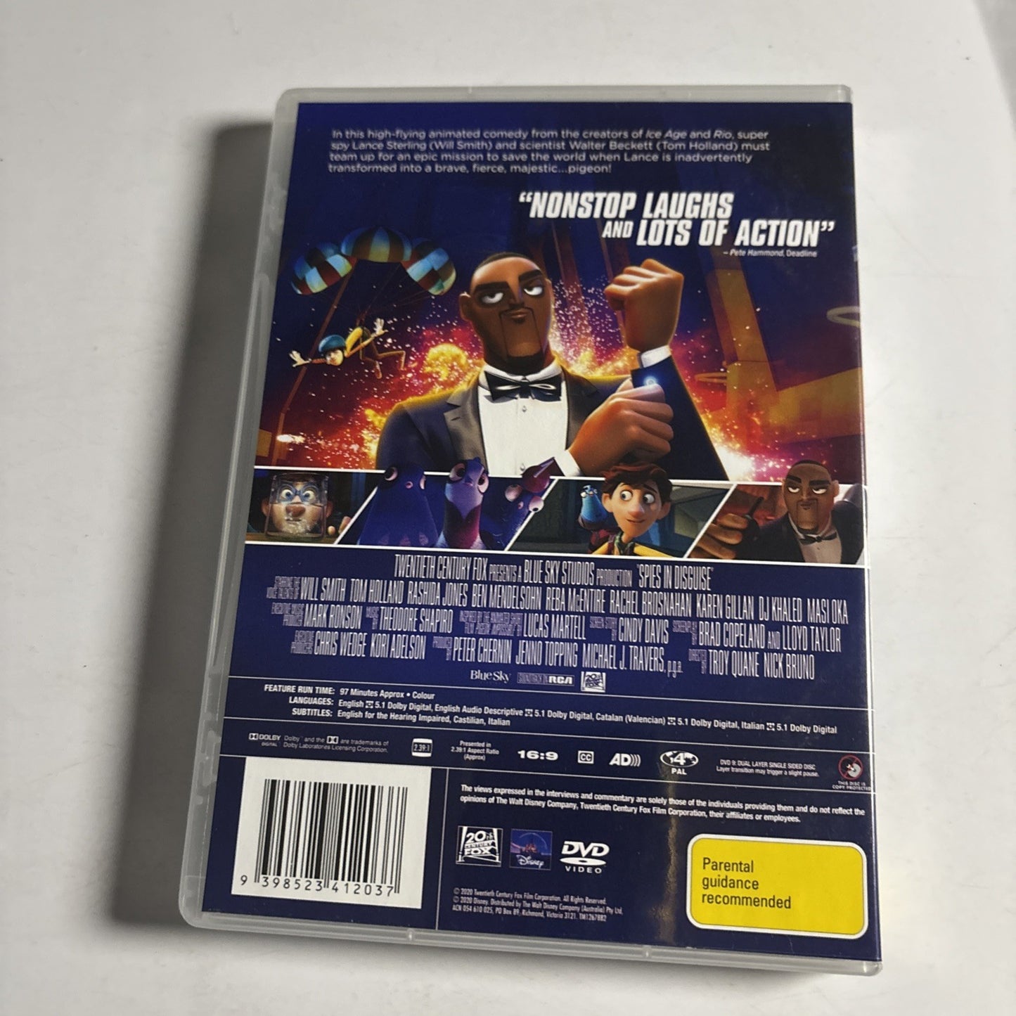 Spies in Disguise (DVD, 2019) Will Smith, Tom Holland Region 4 NEW
