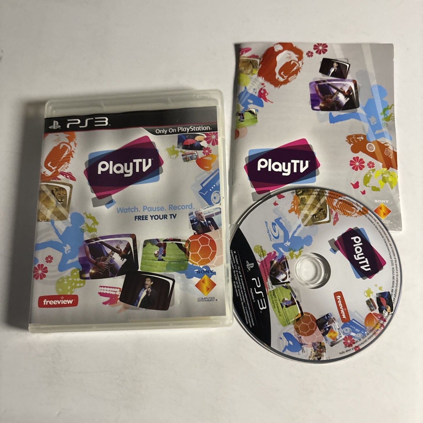 Play TV Installation Disc - Sony Playstation 3 PS3 Complete with Manual