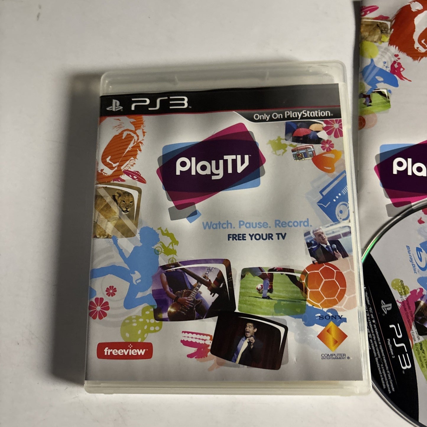 Play TV Installation Disc - Sony Playstation 3 PS3 Complete with Manual