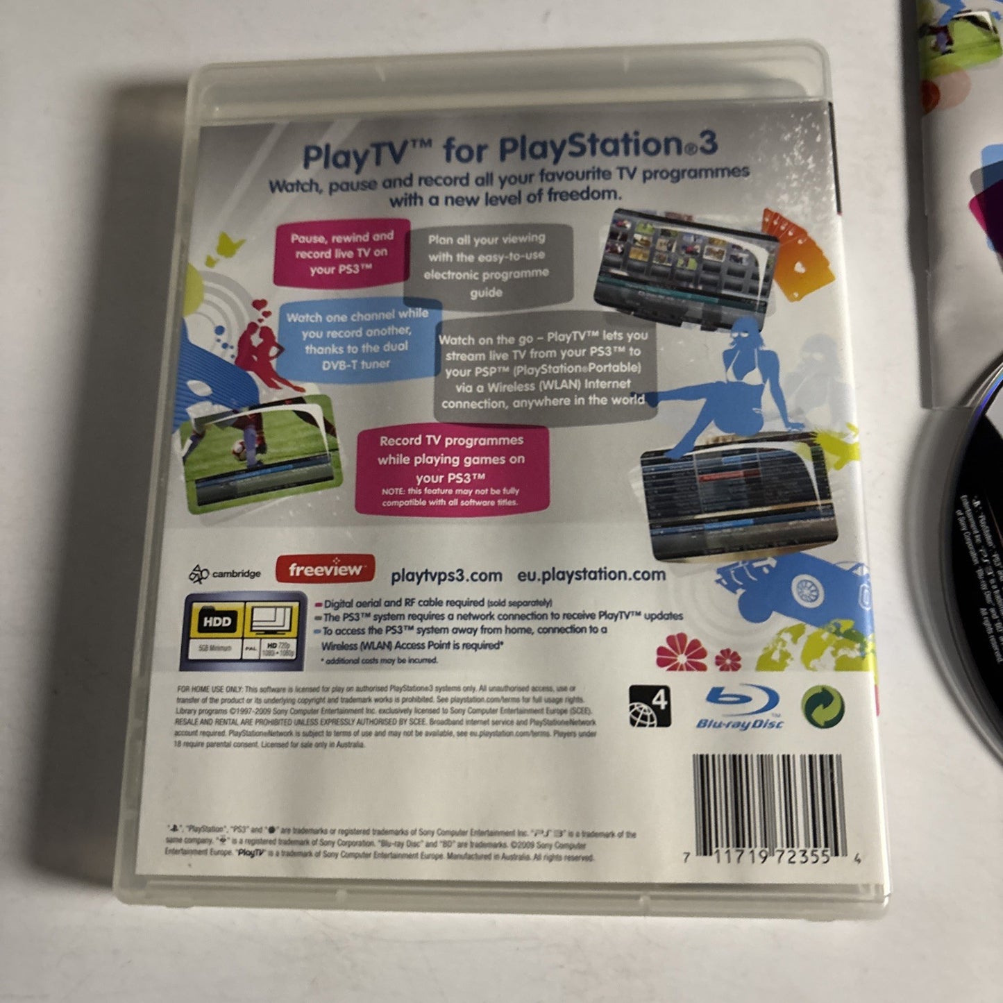 Play TV Installation Disc - Sony Playstation 3 PS3 Complete with Manual
