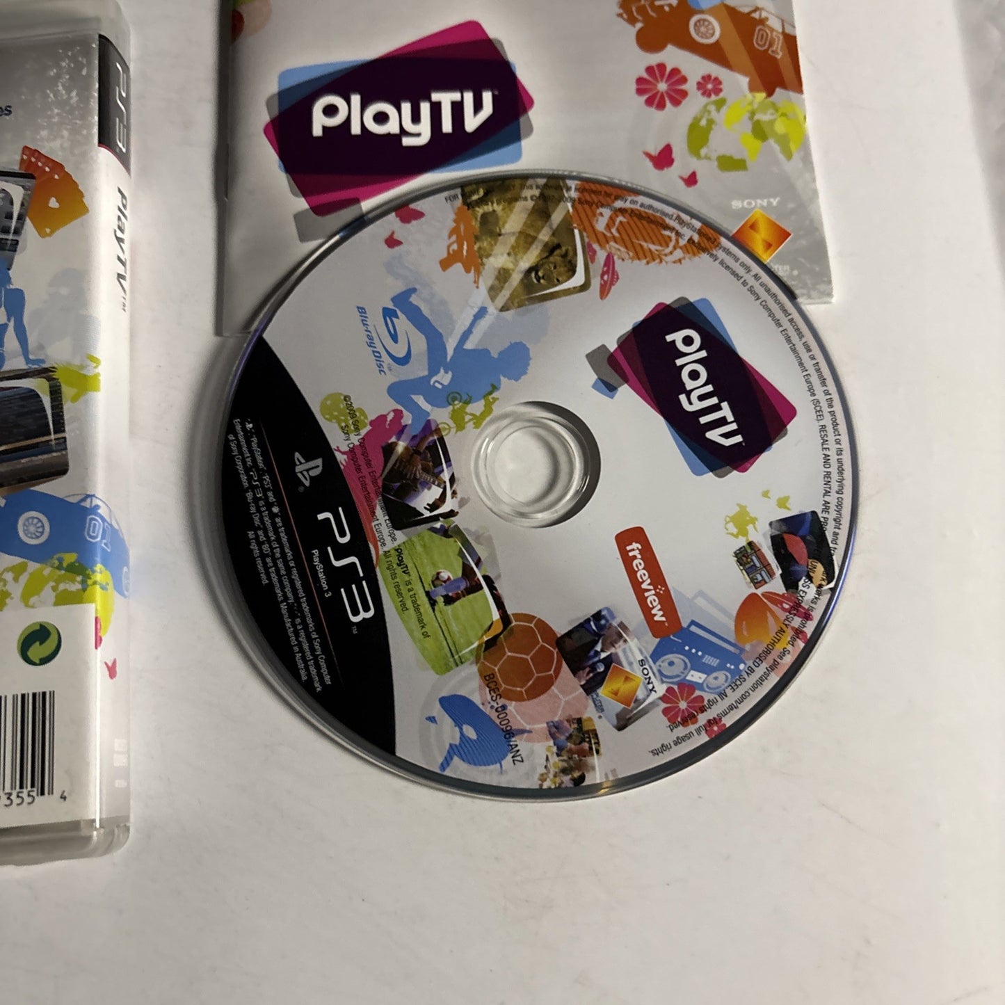 Play TV Installation Disc - Sony Playstation 3 PS3 Complete with Manual