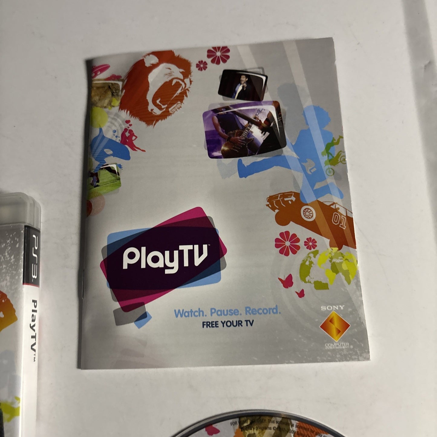 Play TV Installation Disc - Sony Playstation 3 PS3 Complete with Manual