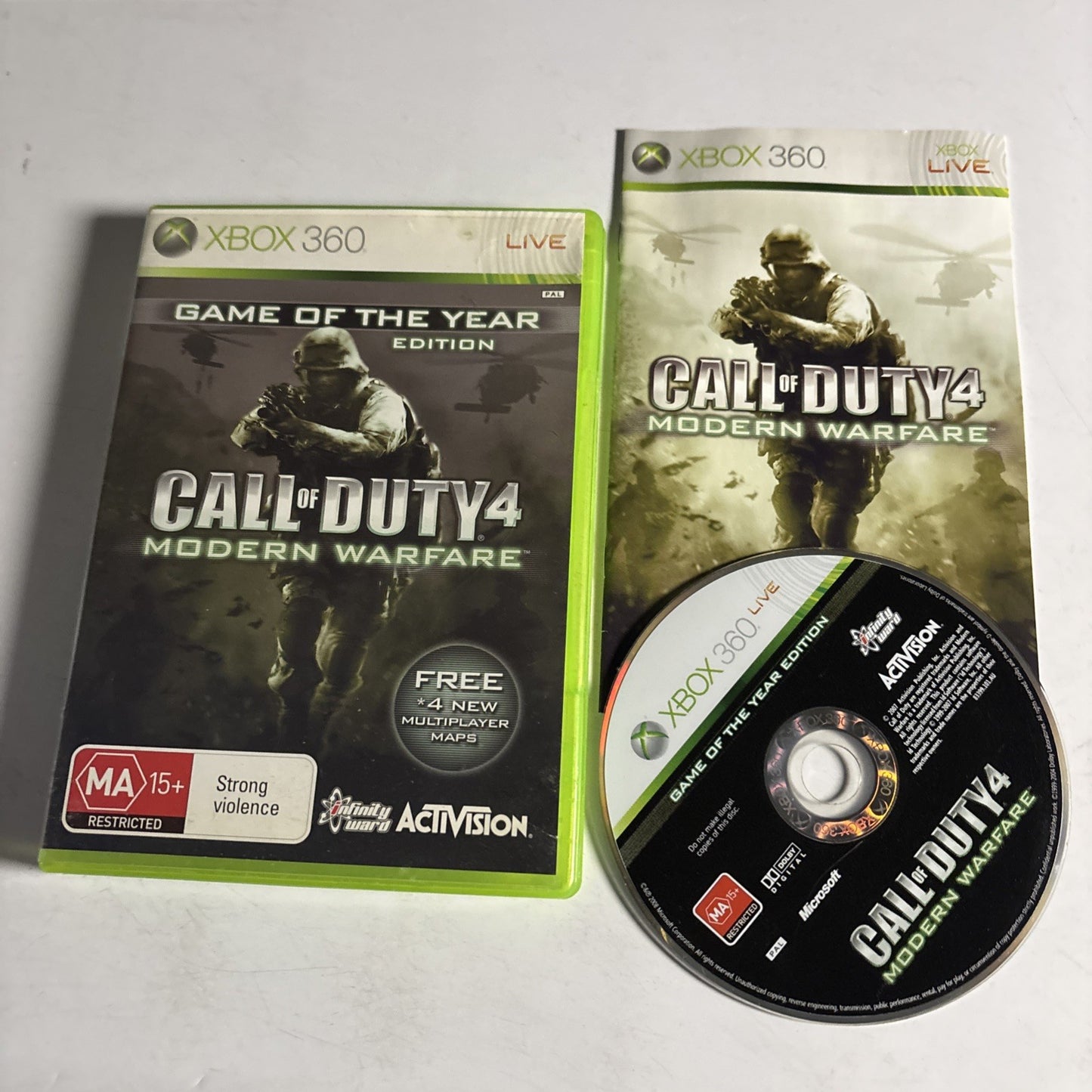 Call of Duty 4: Modern Warfare - Game of the Year Edition  Xbox 360 Manual PAL