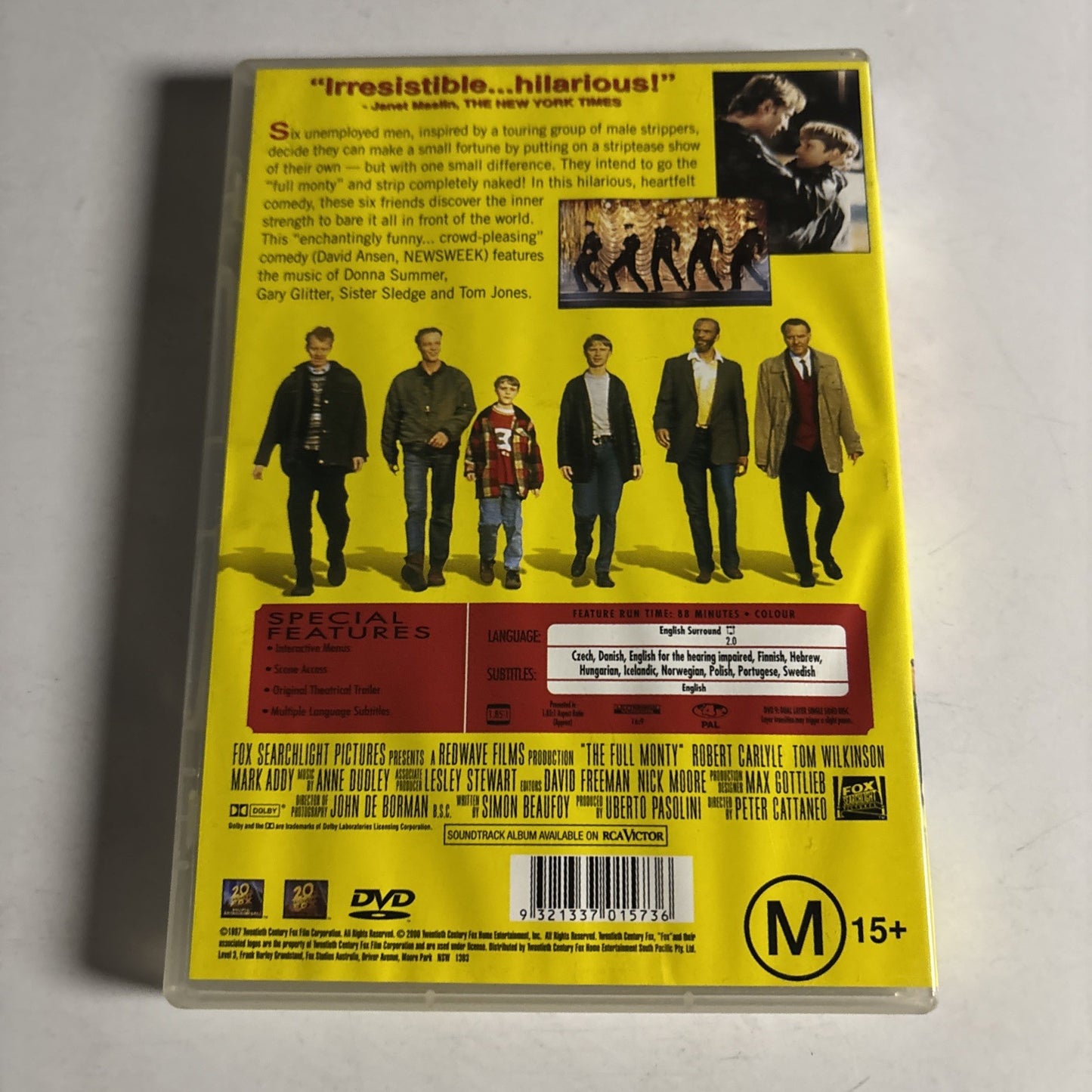 The Full Monty (DVD, 1997) Robert Caryle Region 4