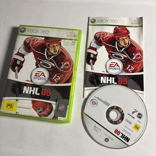 NHL 08 Xbox 360 Game Manual PAL