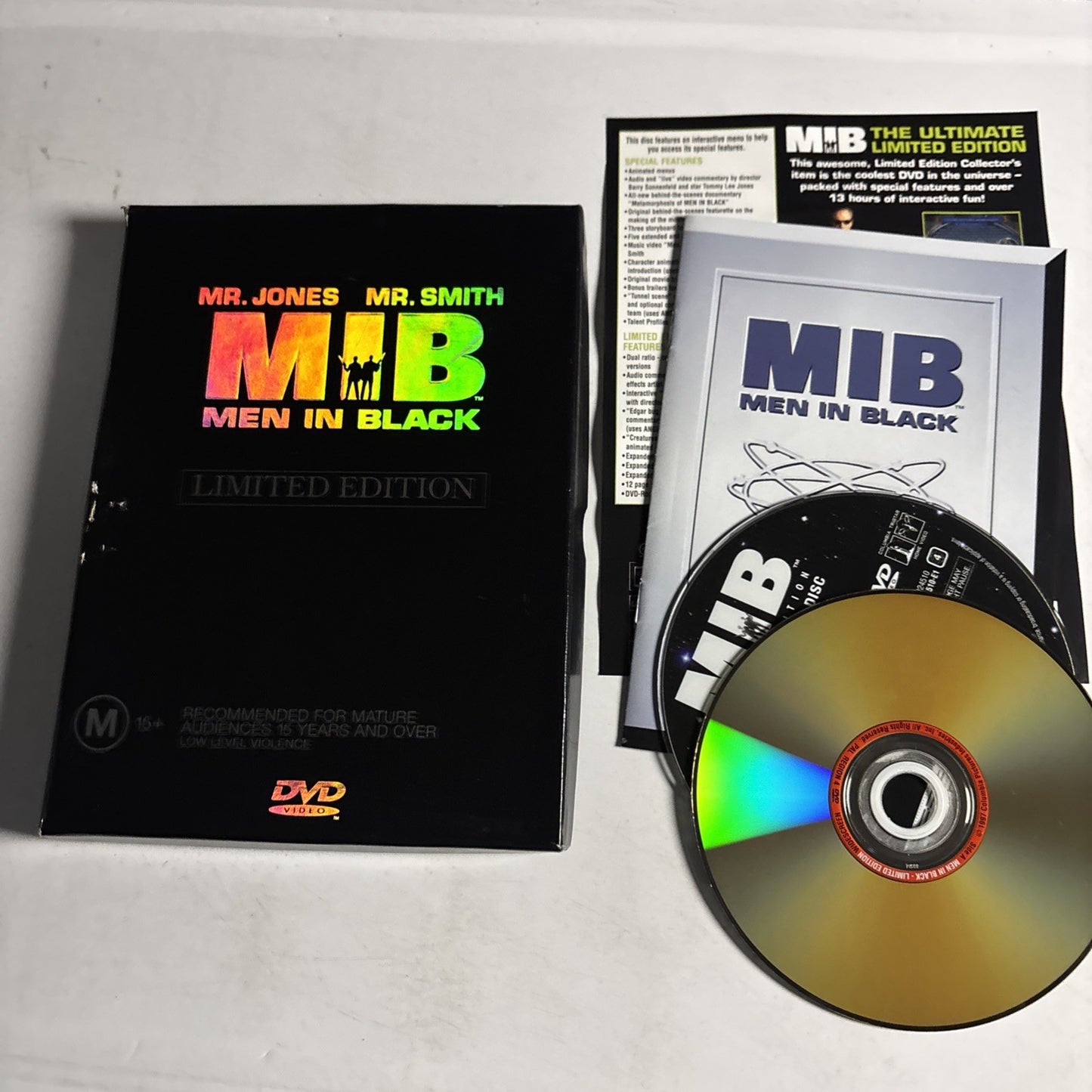 Men In Black - Limited Edition (DVD, 2000) Will Smith Region 4