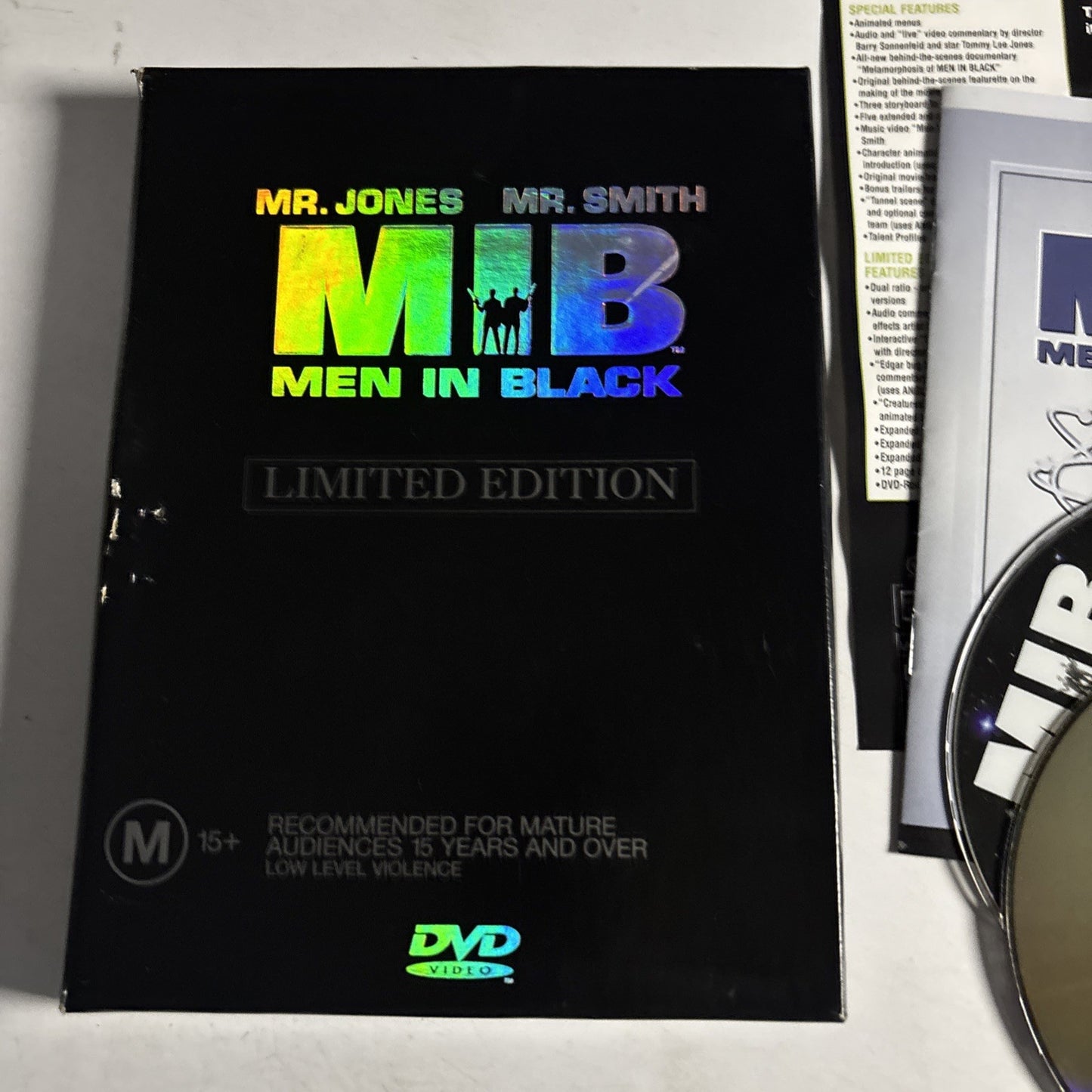 Men In Black - Limited Edition (DVD, 2000) Will Smith Region 4