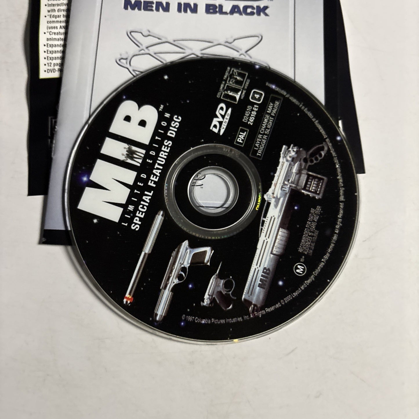 Men In Black - Limited Edition (DVD, 2000) Will Smith Region 4