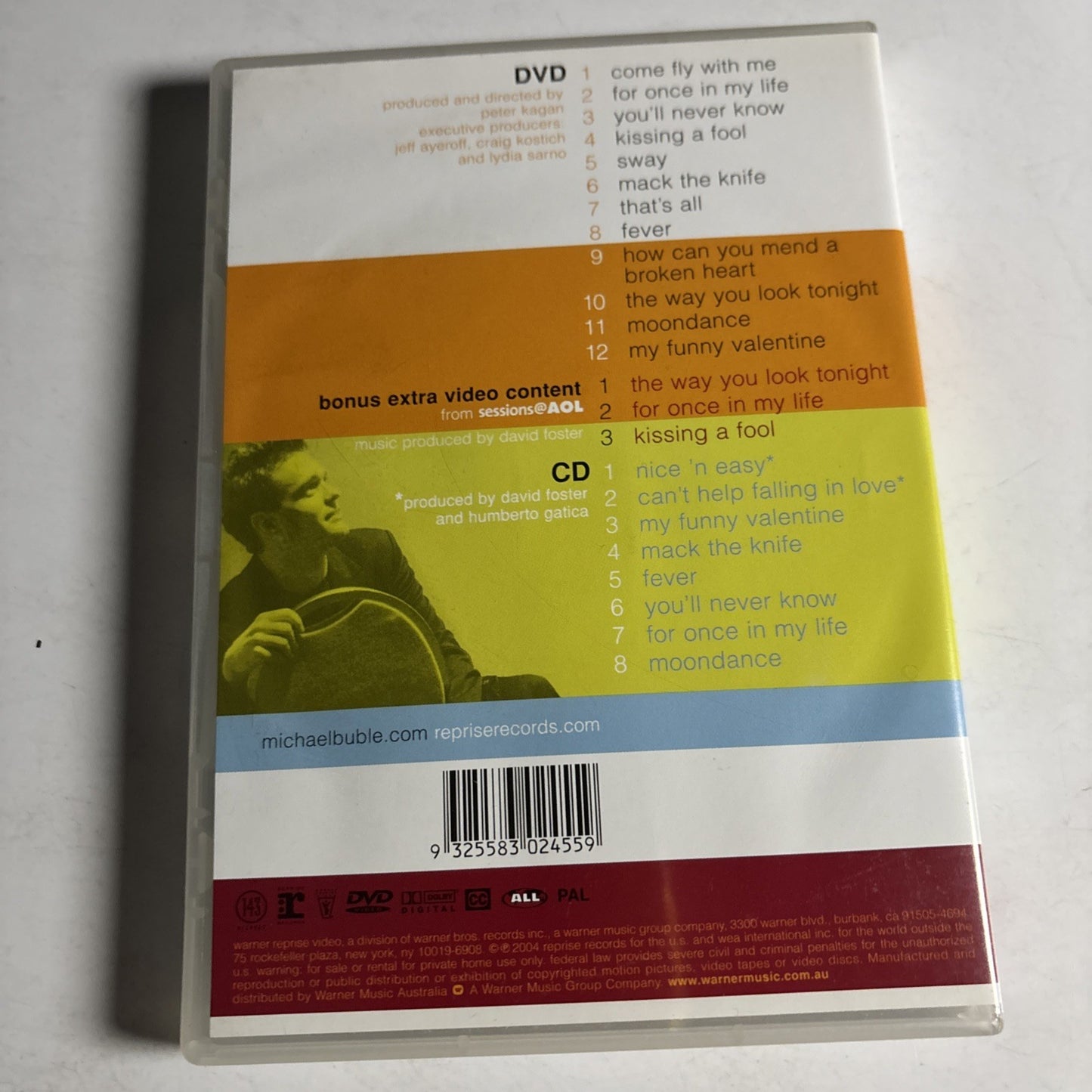 Michael Bublé - Come Fly With Me (DVD + CD, 2004) All Regions