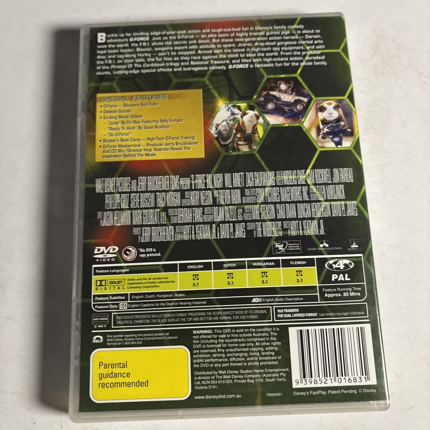 G-Force (DVD, 2009) Disney, Nicholas Cage Region 4