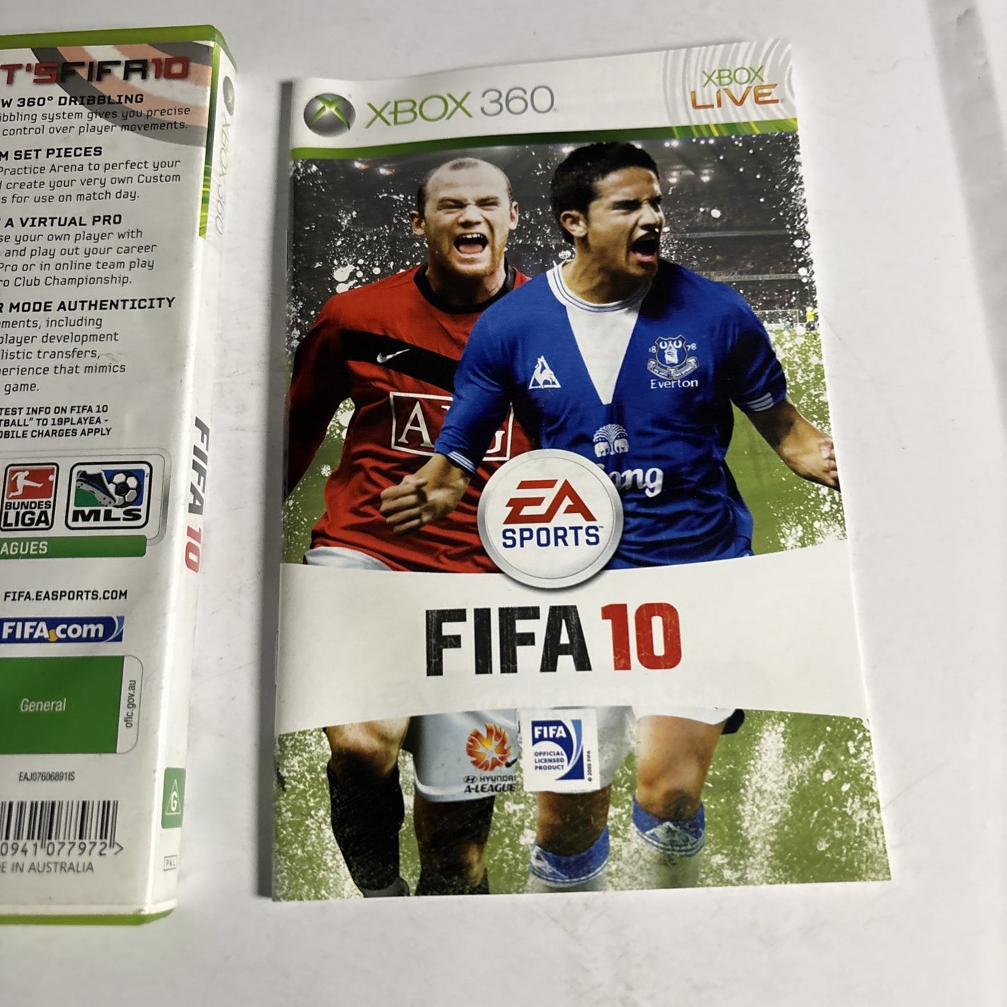 FIFA 10 Xbox 360 Game Manual PAL