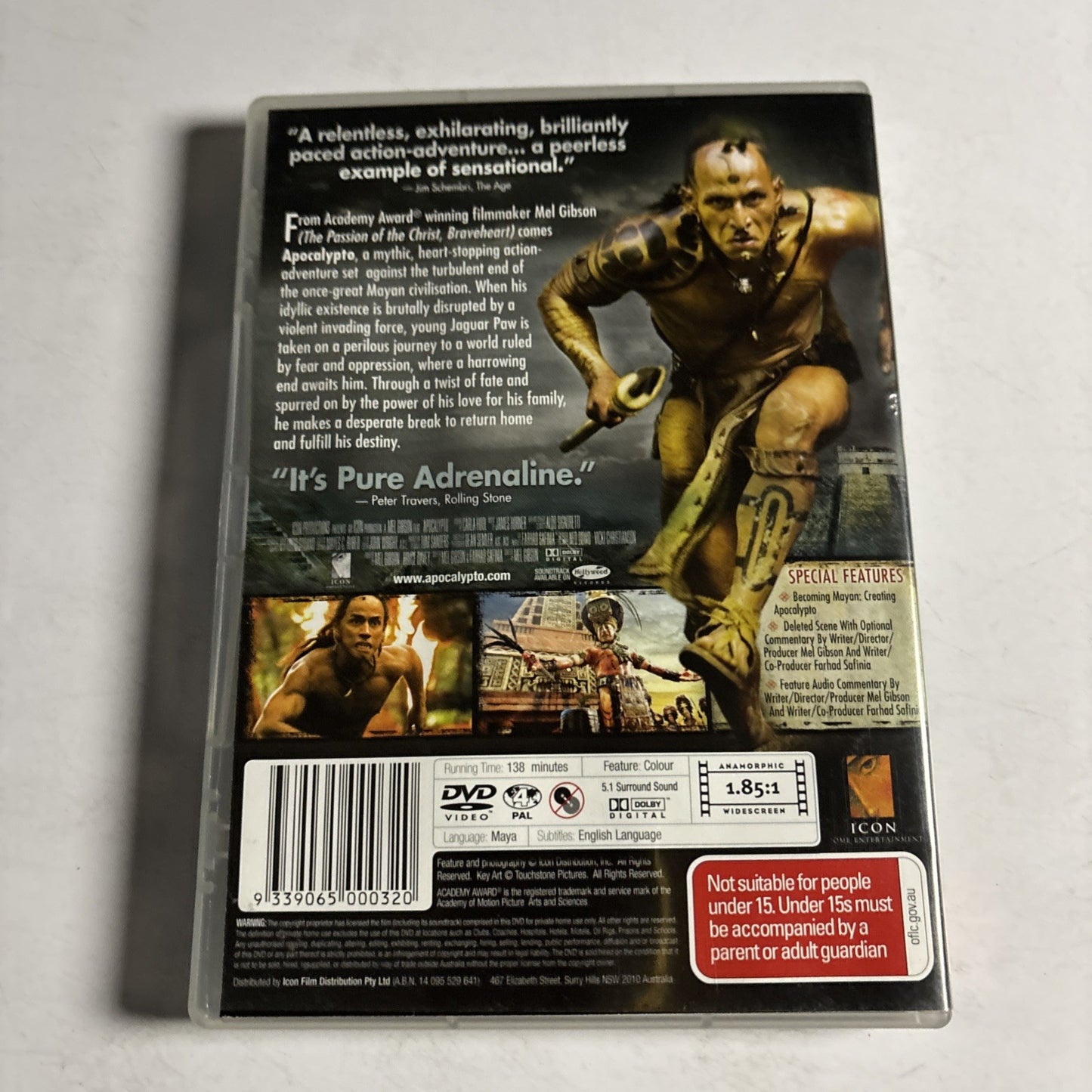 Apocalypto (DVD, 2006) Mel Gibson Region 4 NEW