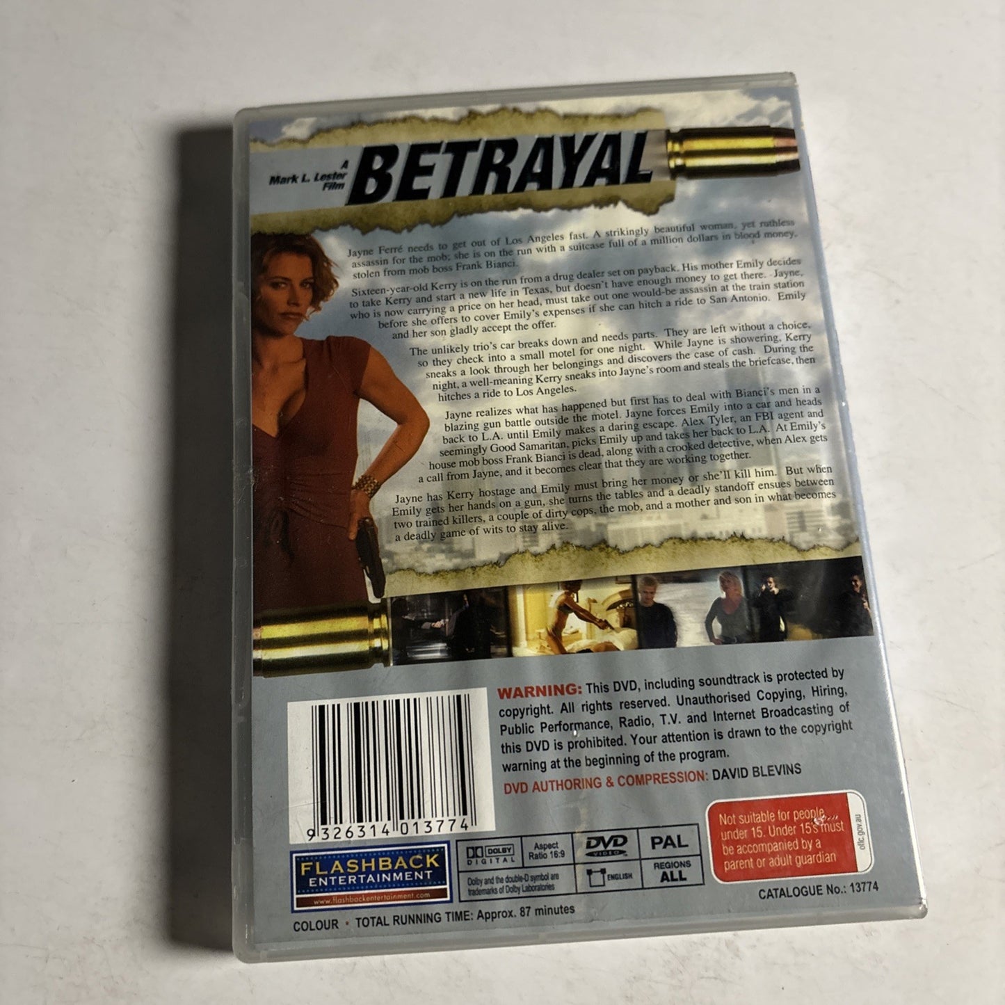 Betrayal (DVD, 2003) Erika Eleniak, Adam Baldwin, James Remar All Regions