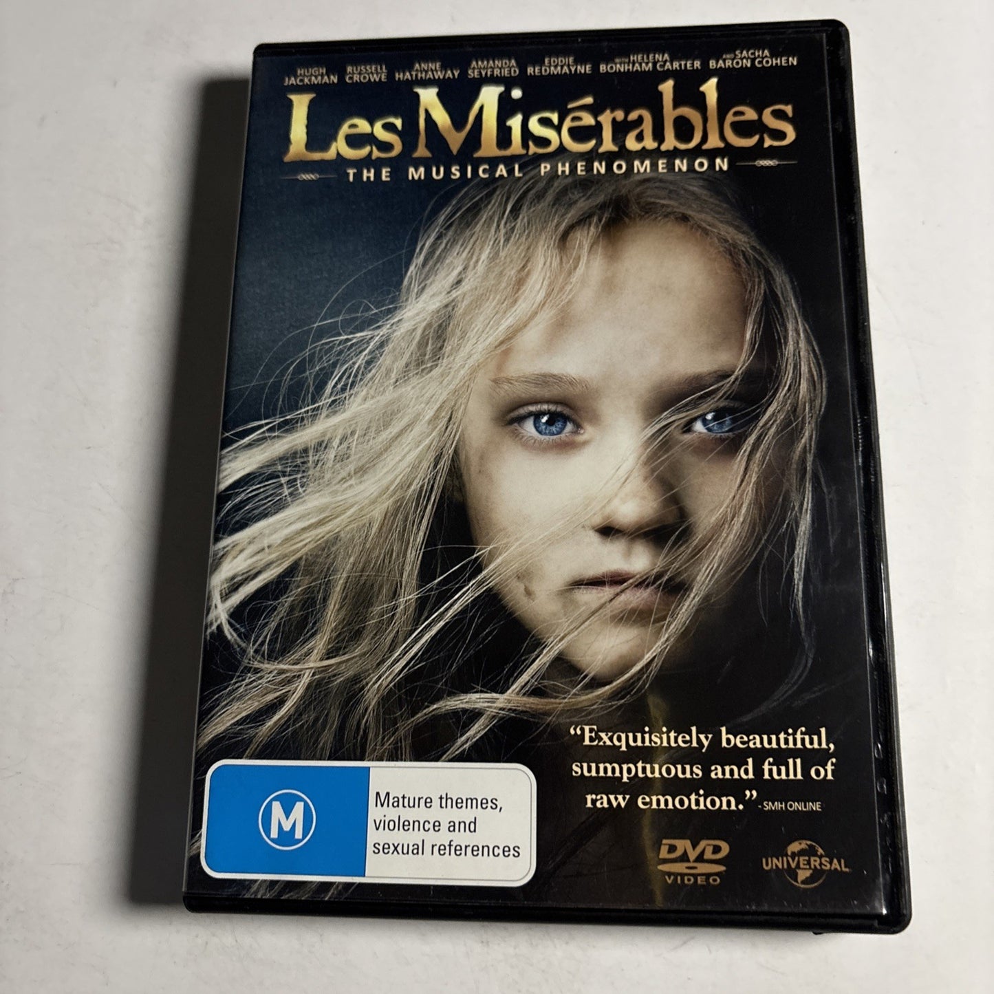 Les Miserables (DVD, 2012) Hugh Jackman, Russell Crowe Region 4 &2 NEW