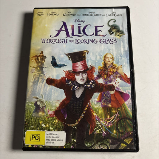 Alice Through the Looking Glass (DVD, 2016) Johnny Depp, Anne Hathaway Region 4