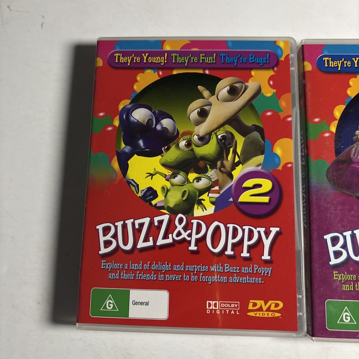 Buzz And Poppy - Volume 2 & 3 DVD TV Series All Regions Kids Animation