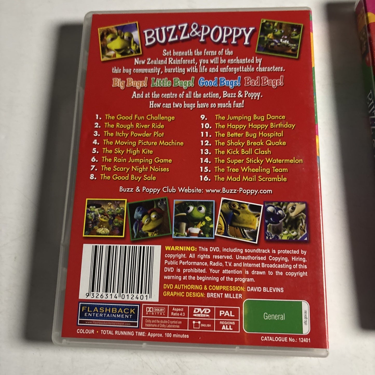 Buzz And Poppy - Volume 2 & 3 DVD TV Series All Regions Kids Animation