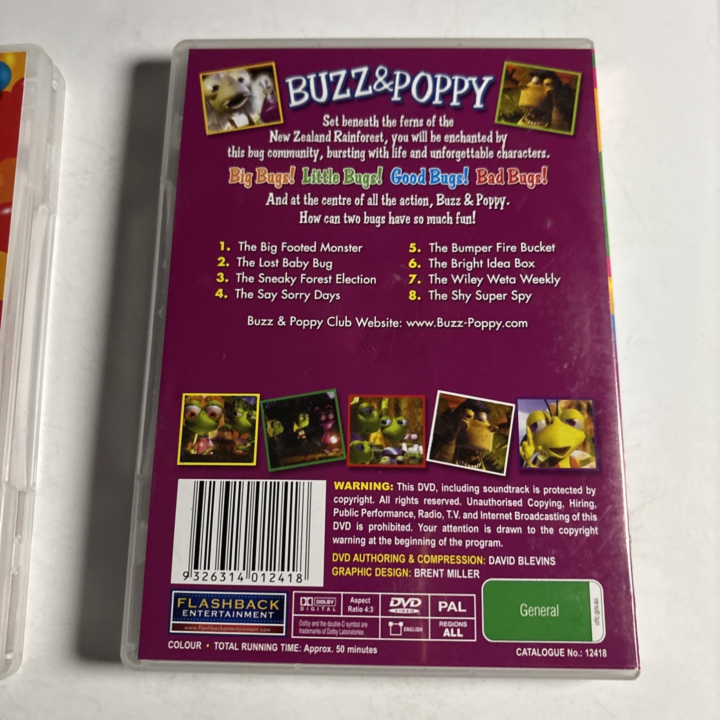 Buzz And Poppy - Volume 2 & 3 DVD TV Series All Regions Kids Animation