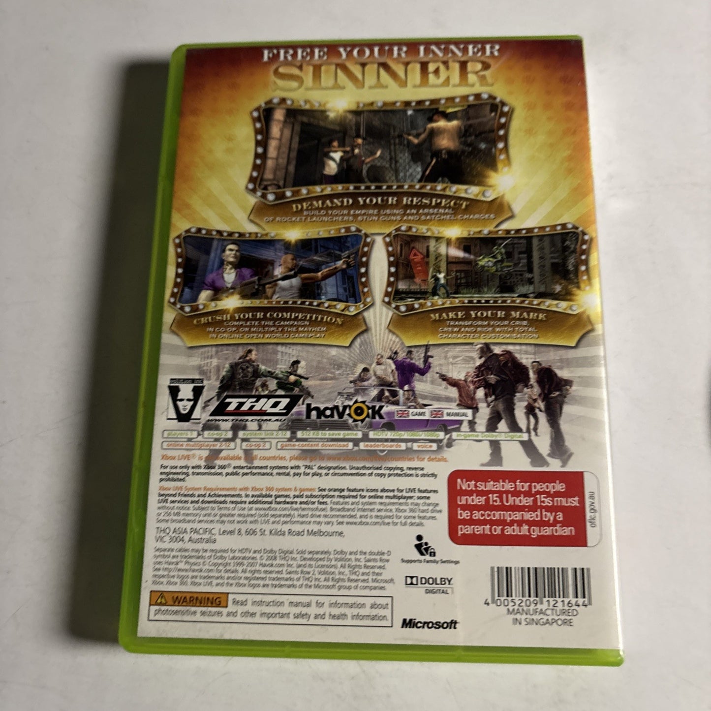 Saints Row 2 Xbox 360 PAL - Complete With Manual