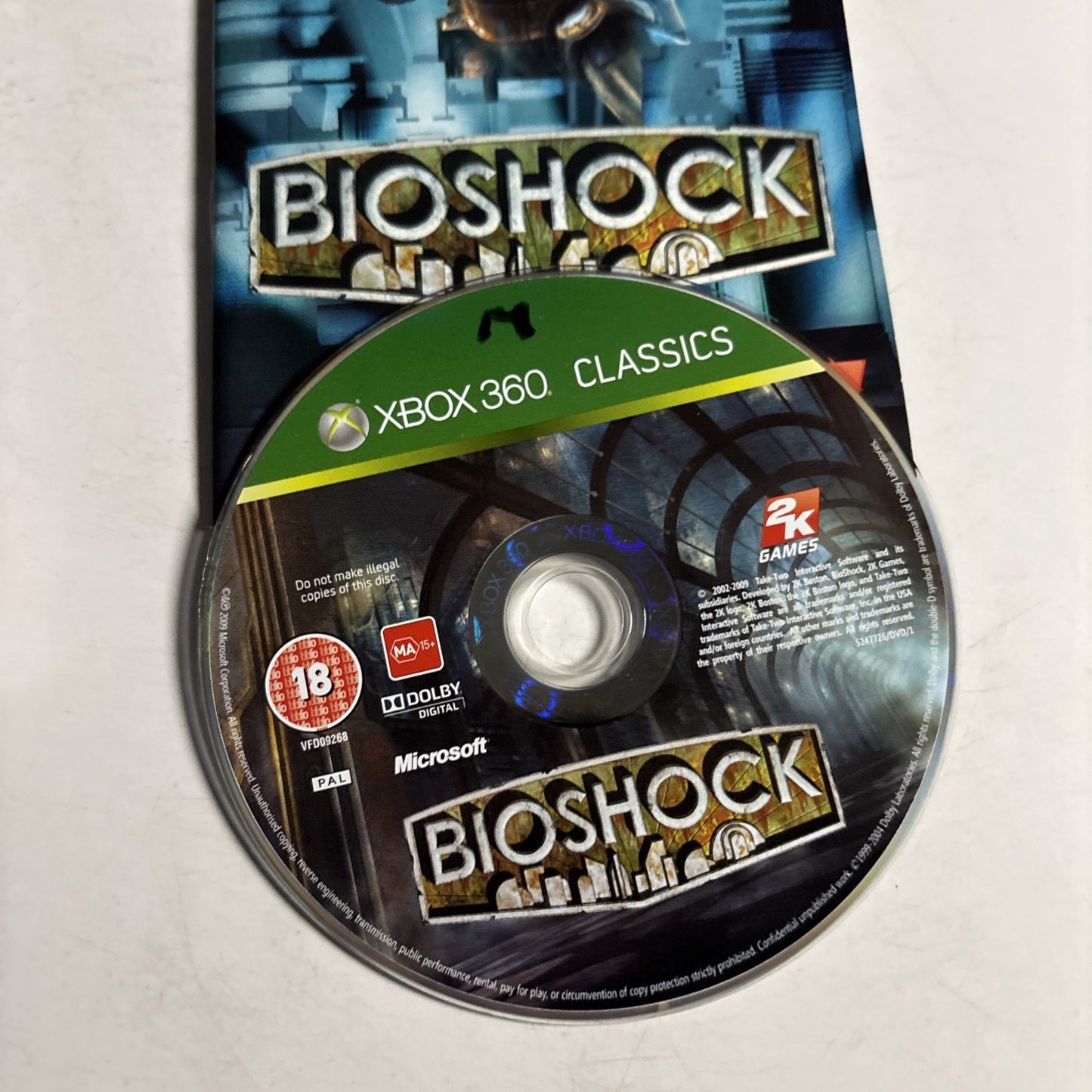 Bioshock XBOX 360 PAL with Manual