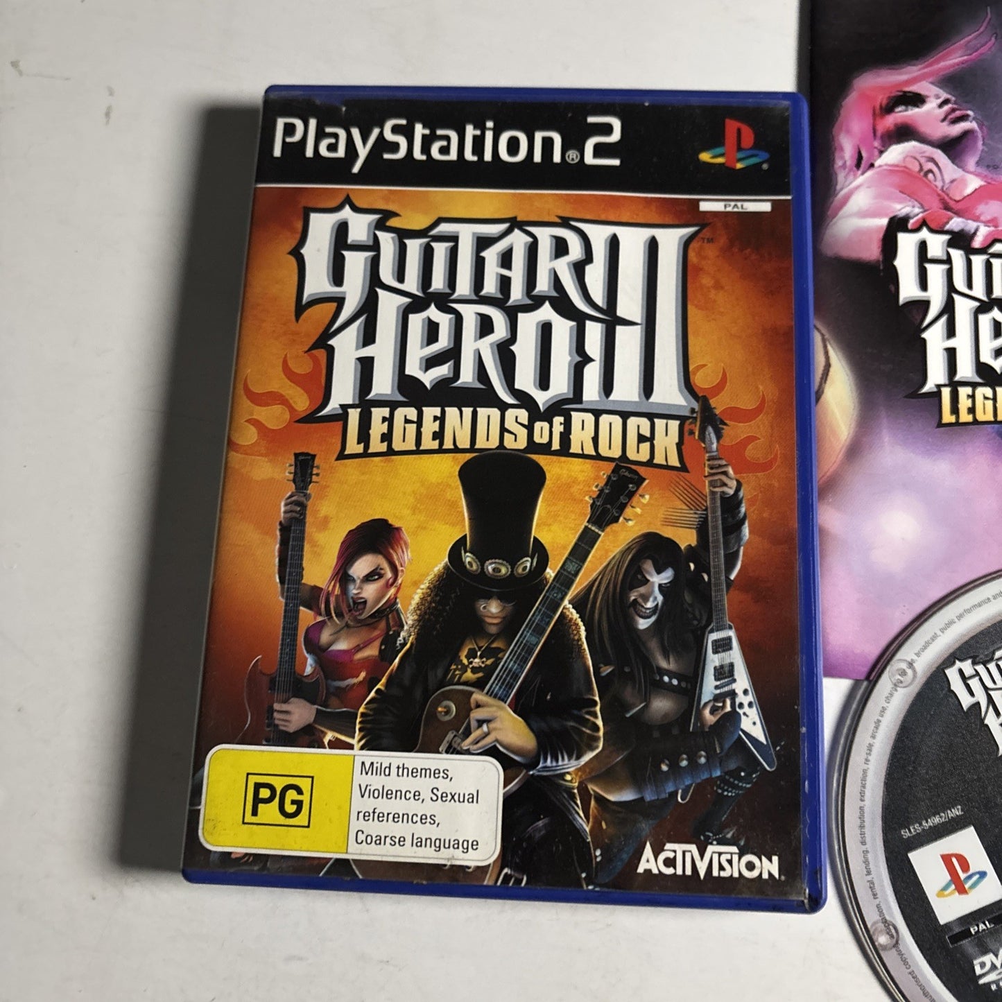 Guitar Hero III Legends of Rock PS2 Sony PlayStation 2 Game + Manual PAL