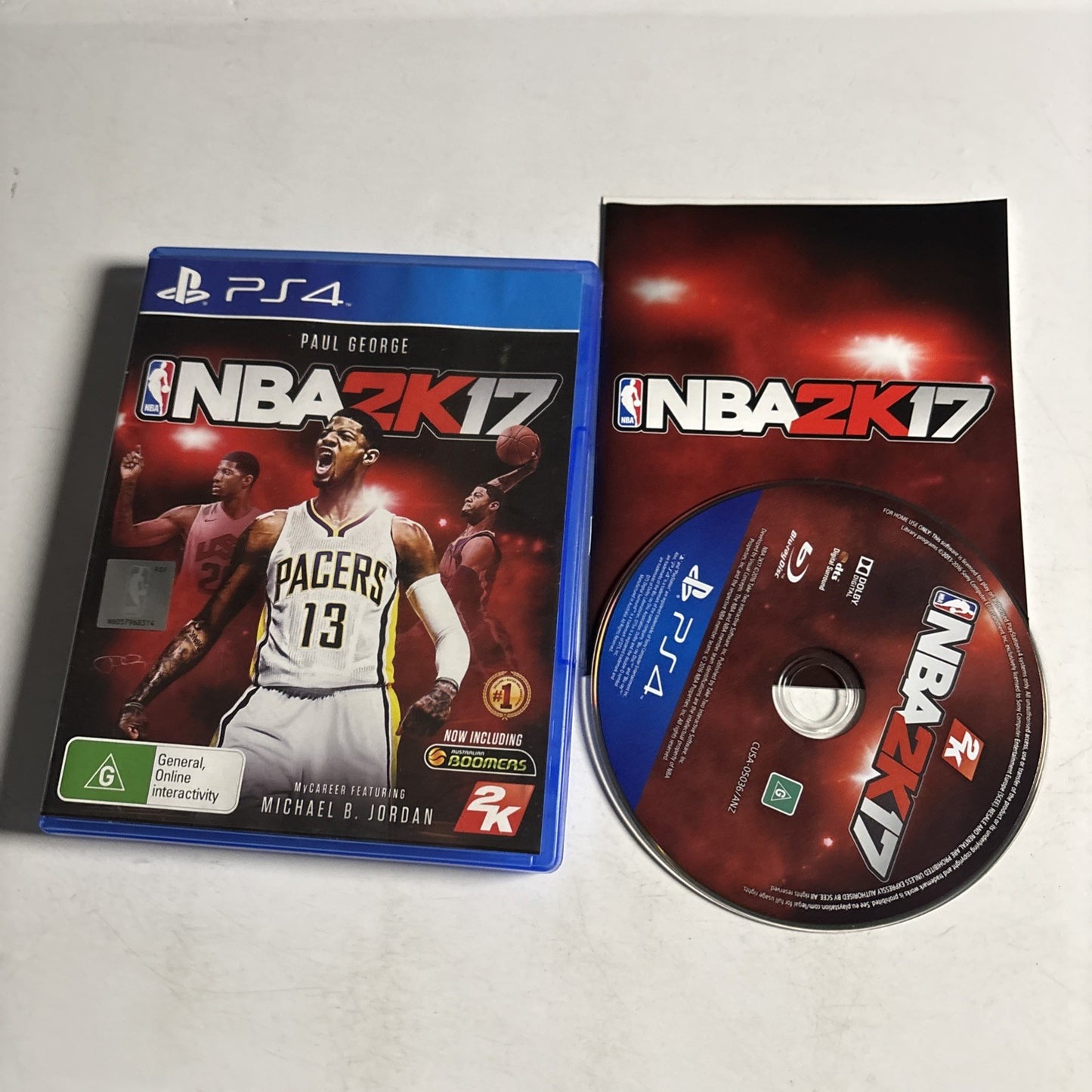 NBA 2K17 PS4 Sony Playstation 4 Game Manual